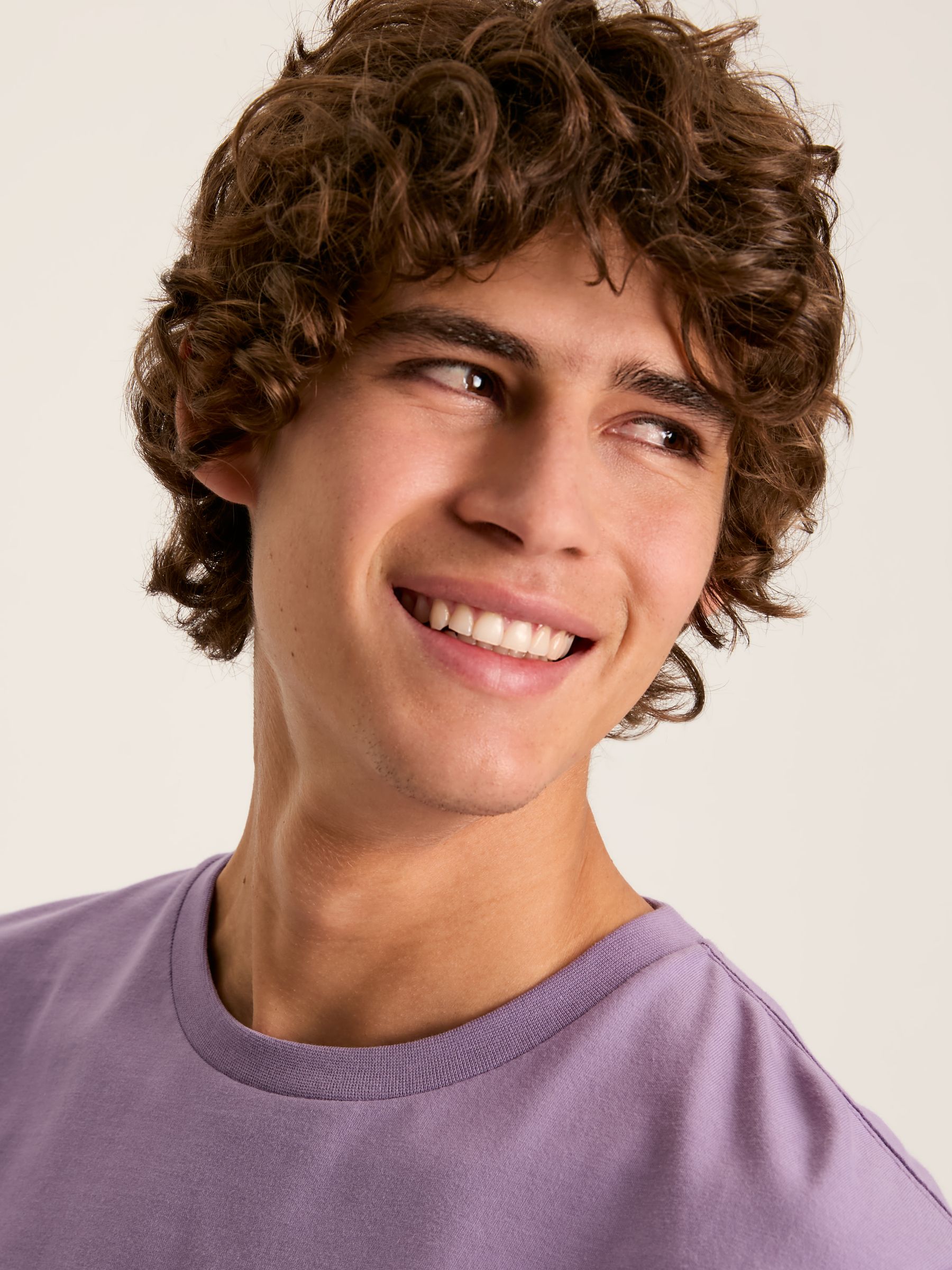 Denton Purple Jersey Crew Neck T-Shirt - Image 4 of 6