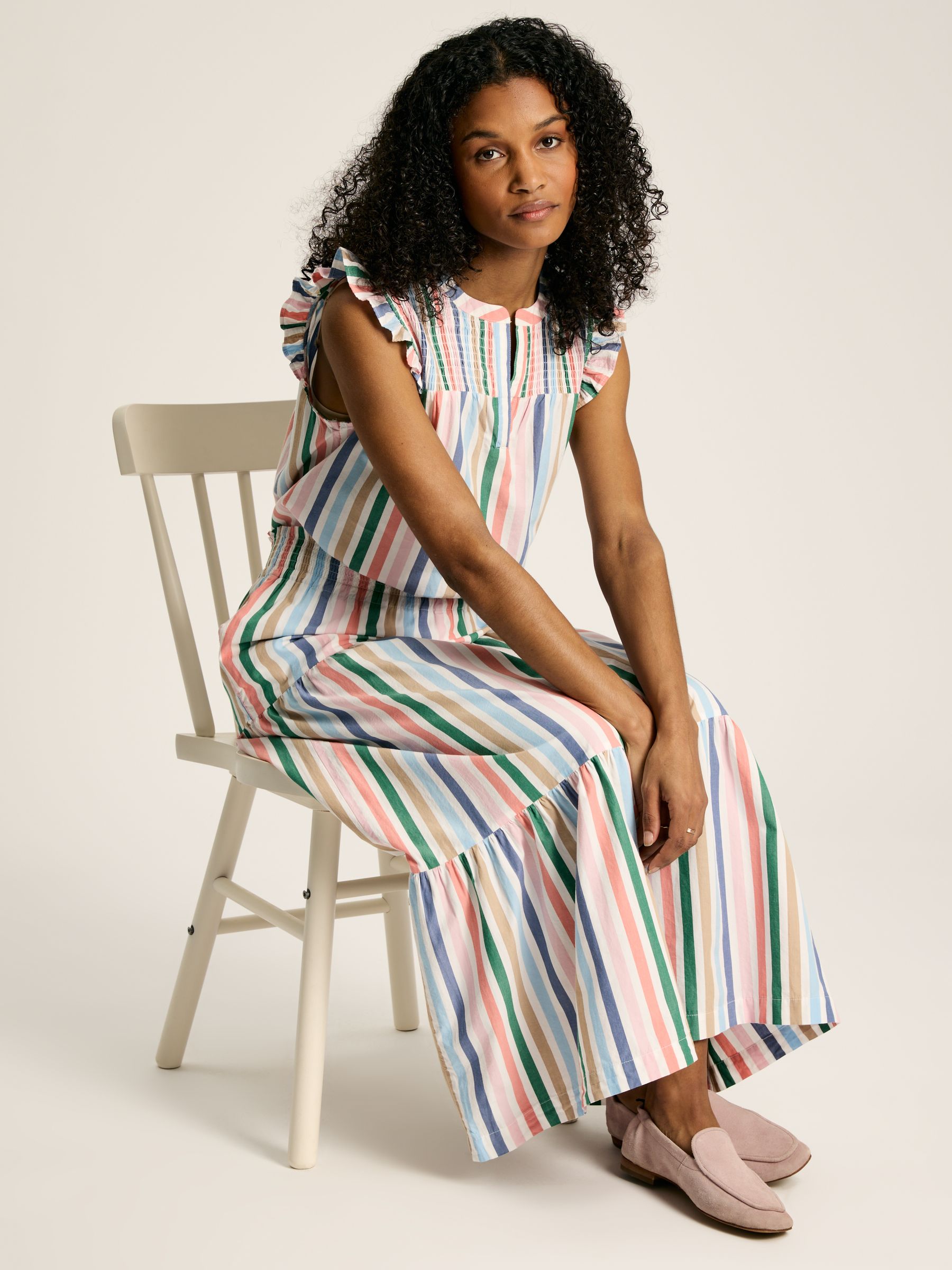 Cynthia Stripe Cotton Blouse - Image 4 of 7