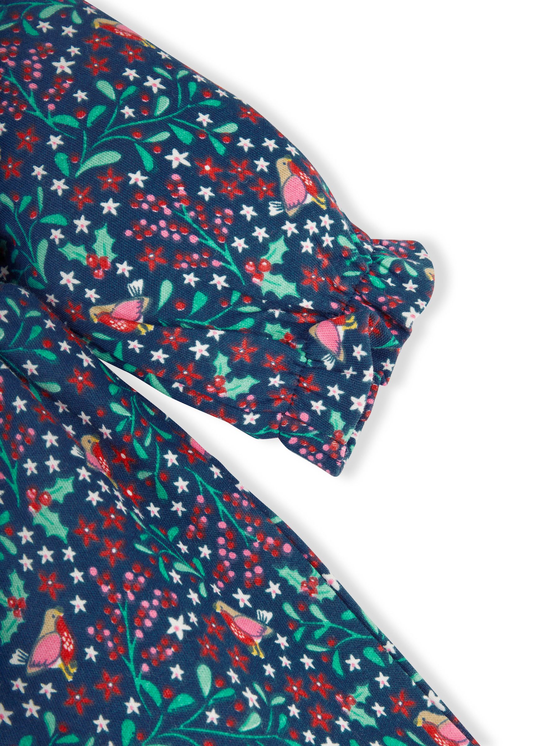Navy Girls' Pretty Robin Pet In Pocket Peter Pan Dress - Image 3 of 3