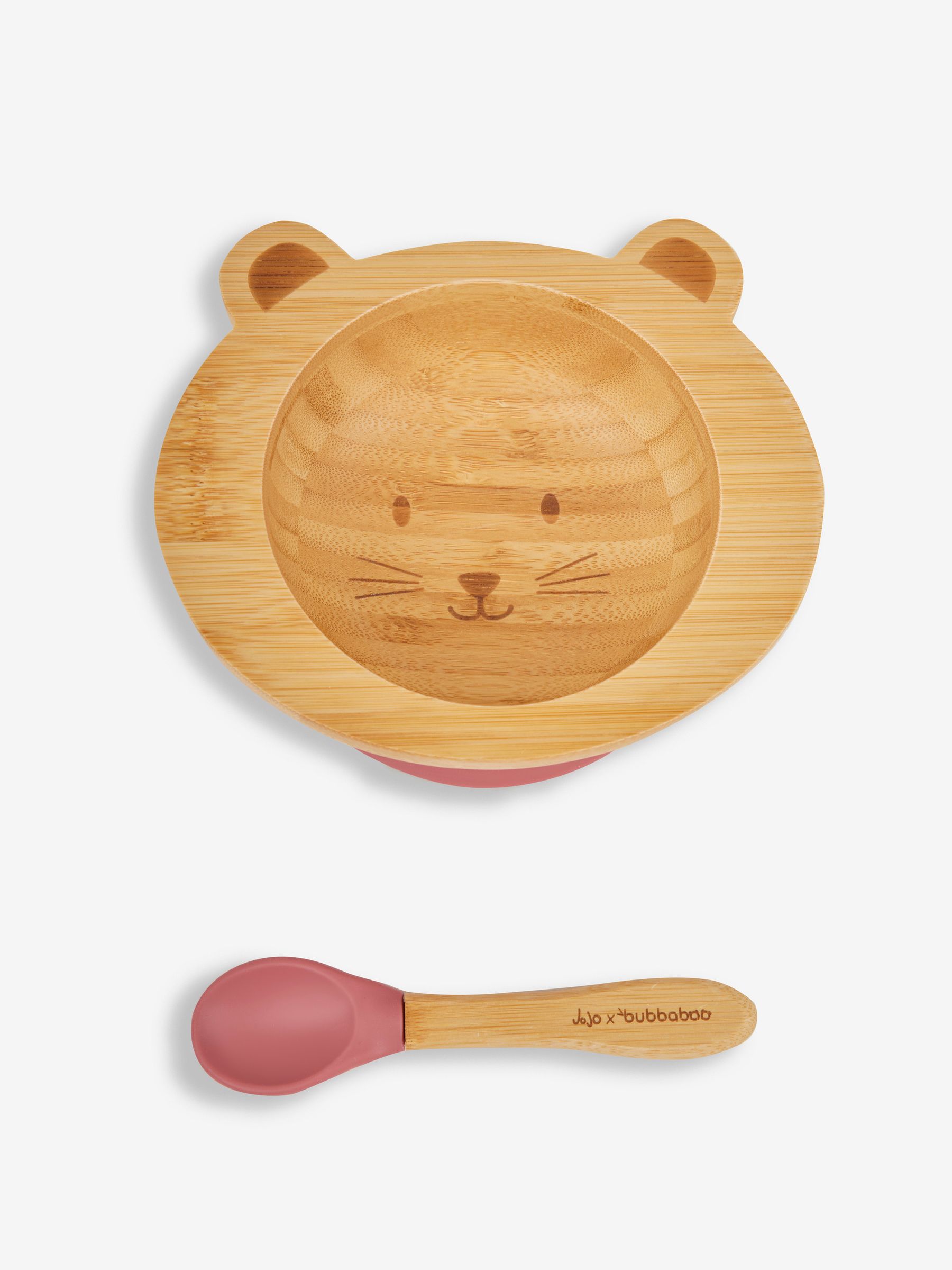 Mouse Bamboo Suction Bowl & Spoon Set - Image 2 of 2