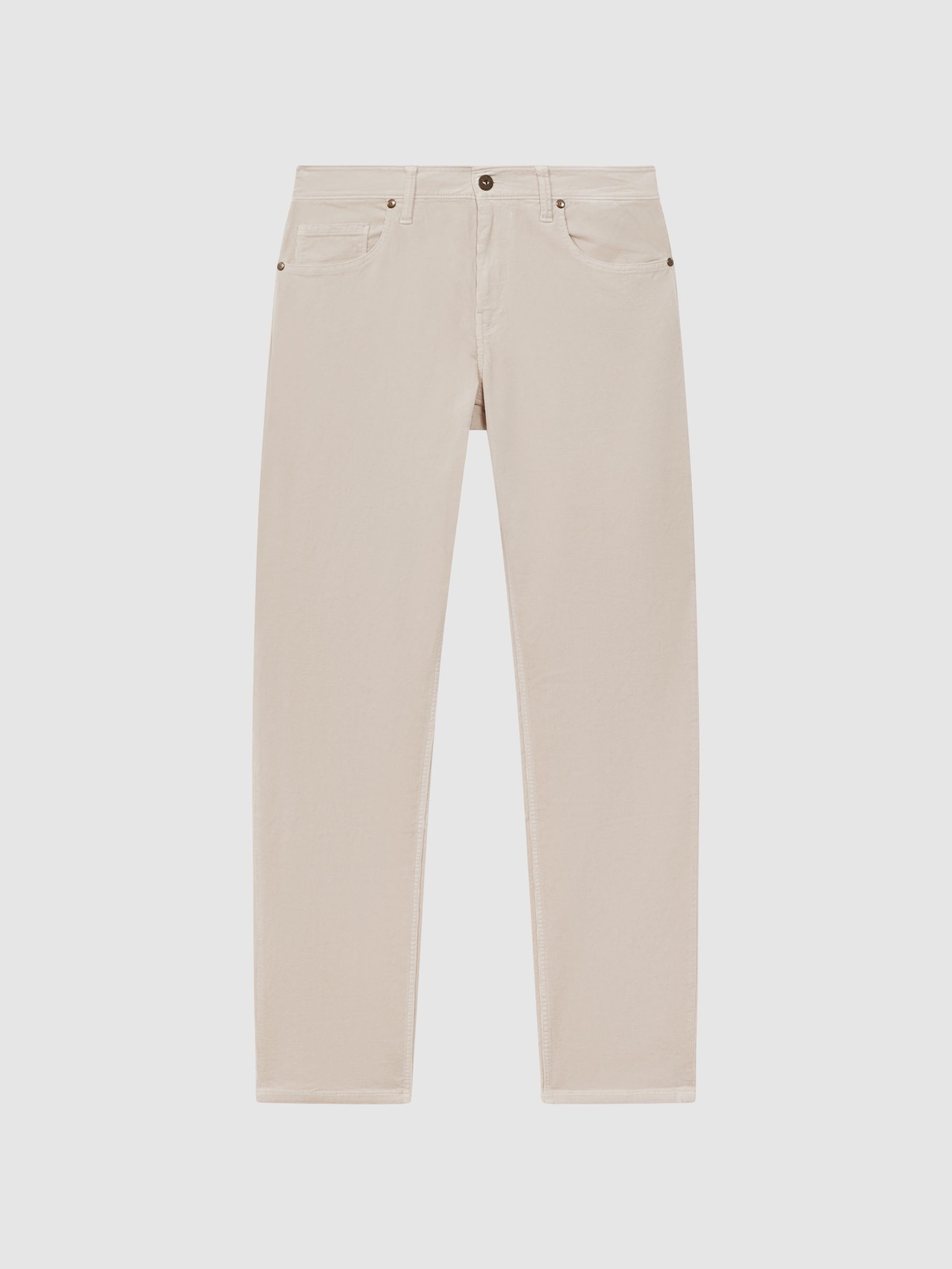 Paige Corduroy Jeans in Ivory Cream - Image 2 of 6