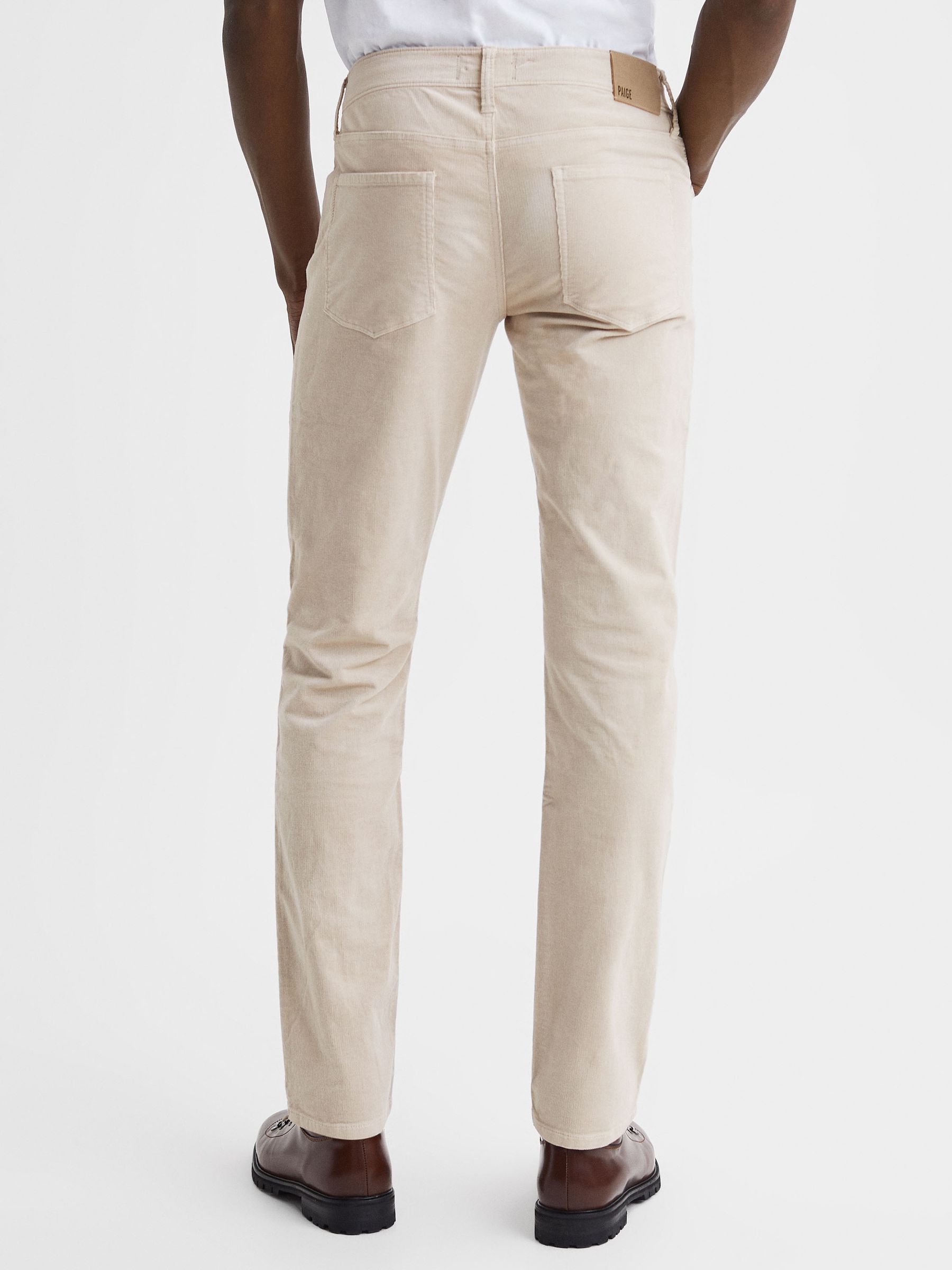 Paige Corduroy Jeans in Ivory Cream - Image 5 of 6