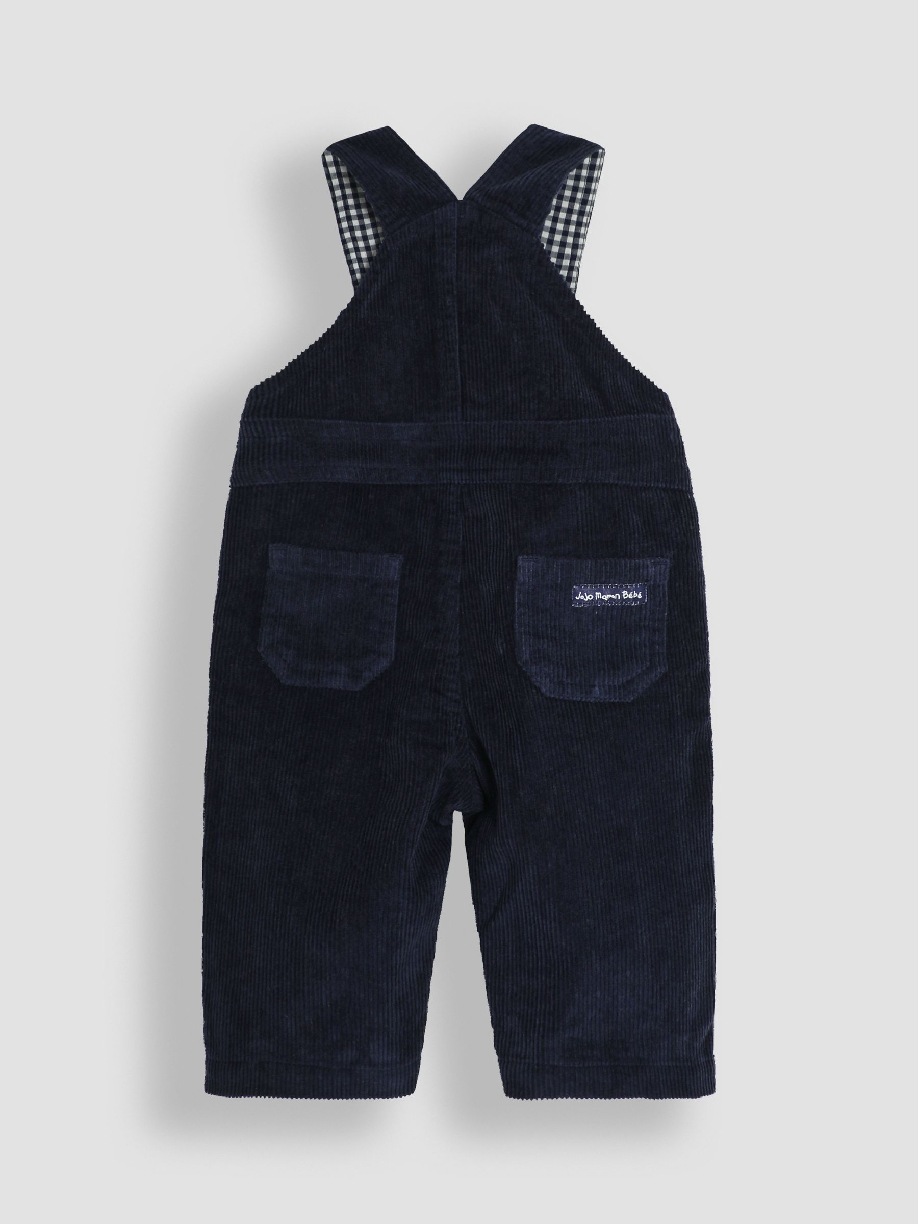Navy Blue 2-Piece Classic Cord Dungarees & Stripe Top Set - Image 3 of 6