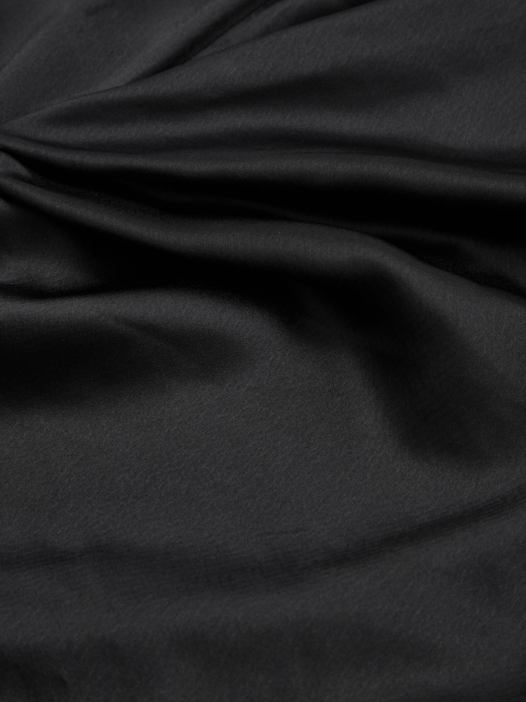 Anna Quan Satin Draped Maxi Dress in Black - Image 5 of 5