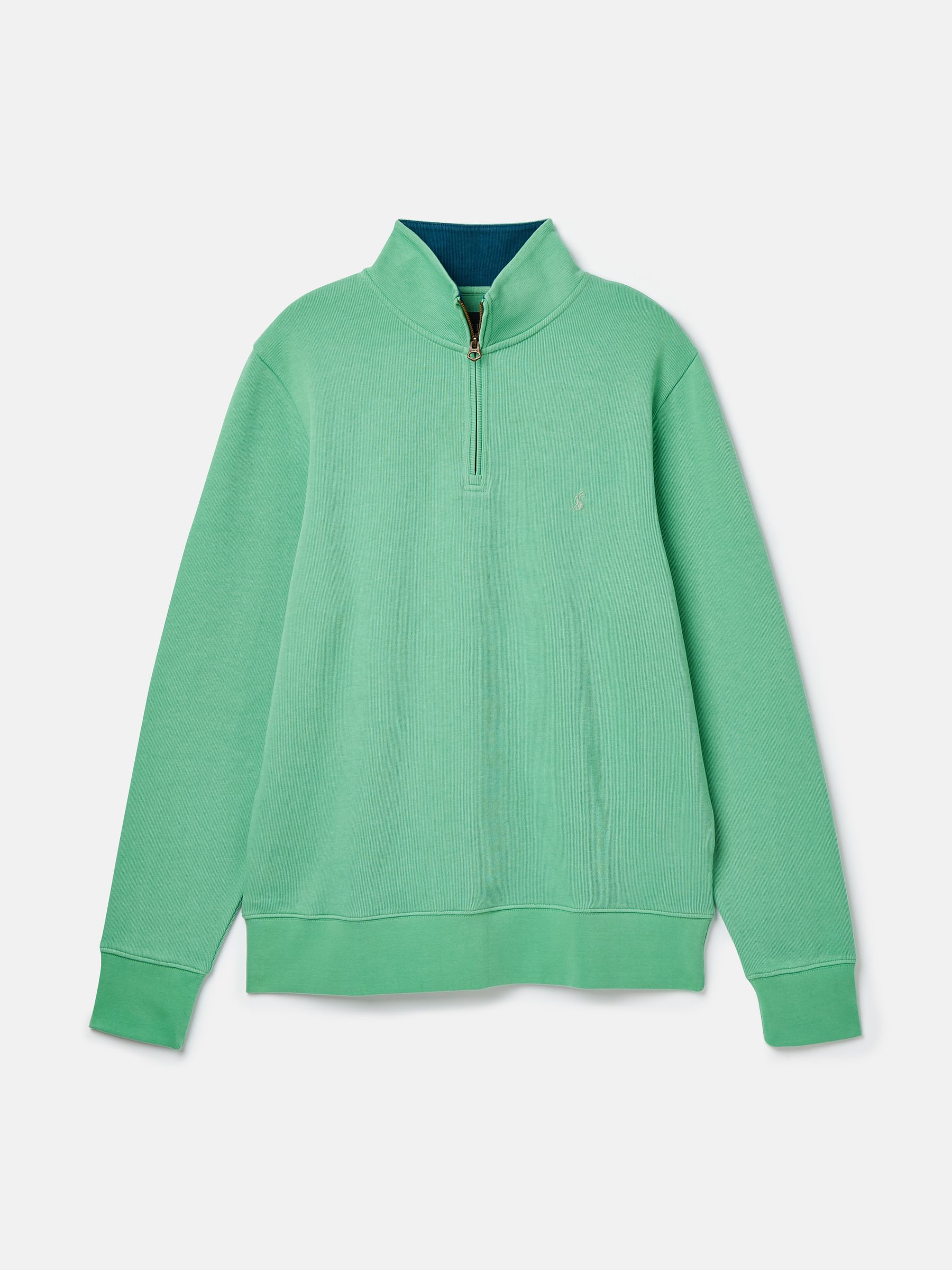 Alistair Green Quarter Zip Cotton Sweatshirt - Image 7 of 7