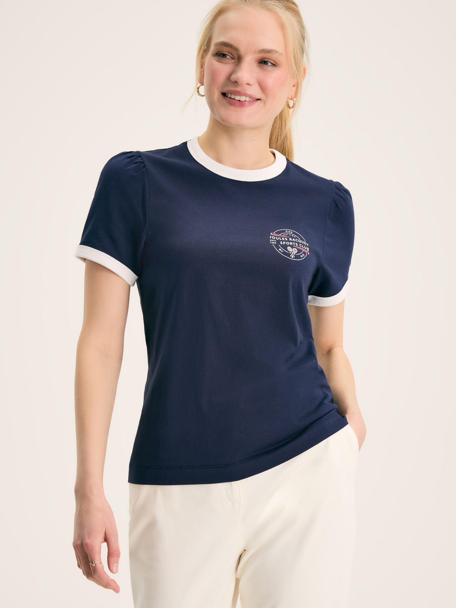 Erin Navy blue Short Sleeve T-Shirt - Image 1 of 7