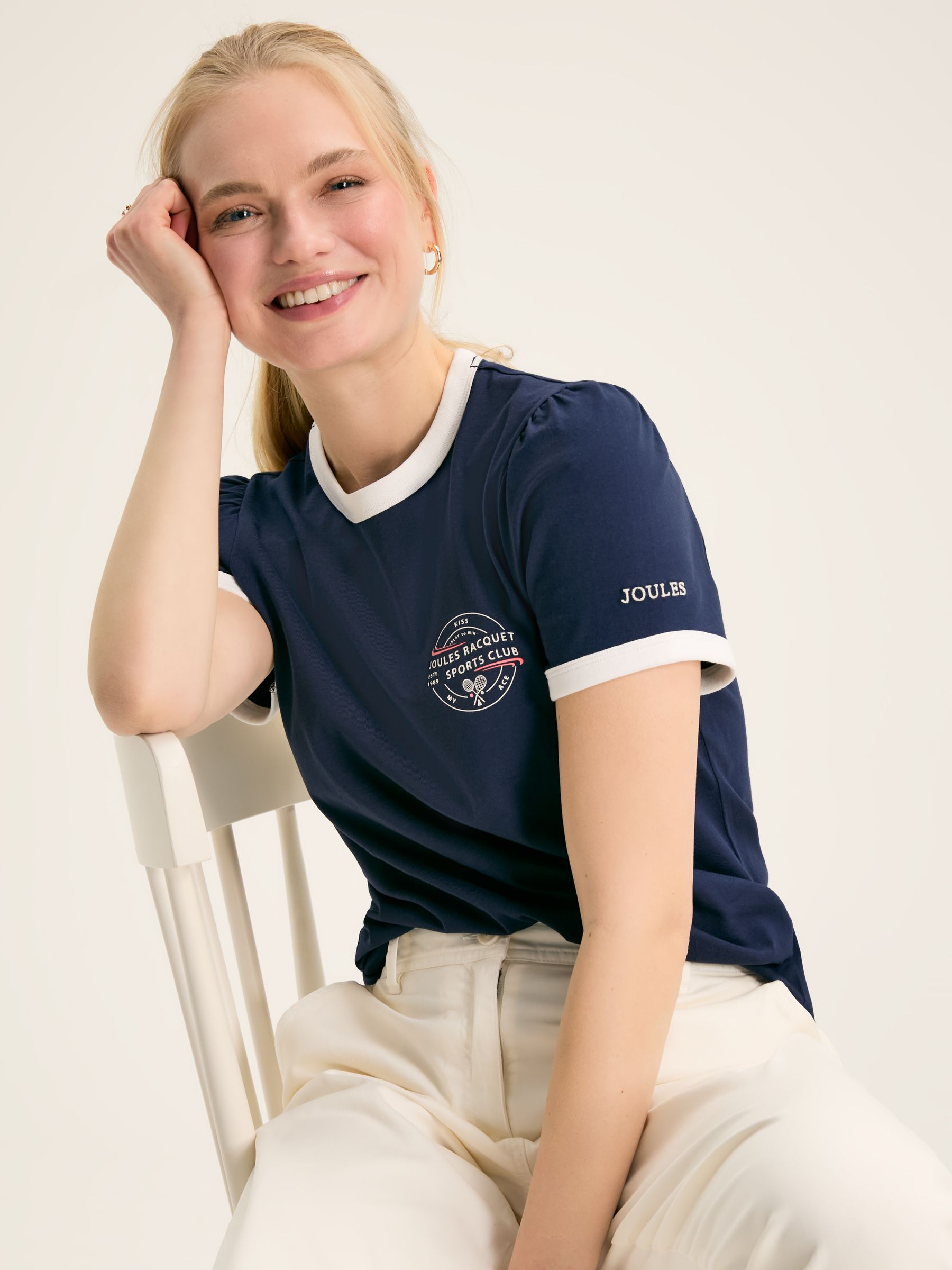 Erin Navy blue Short Sleeve T-Shirt - Image 3 of 7