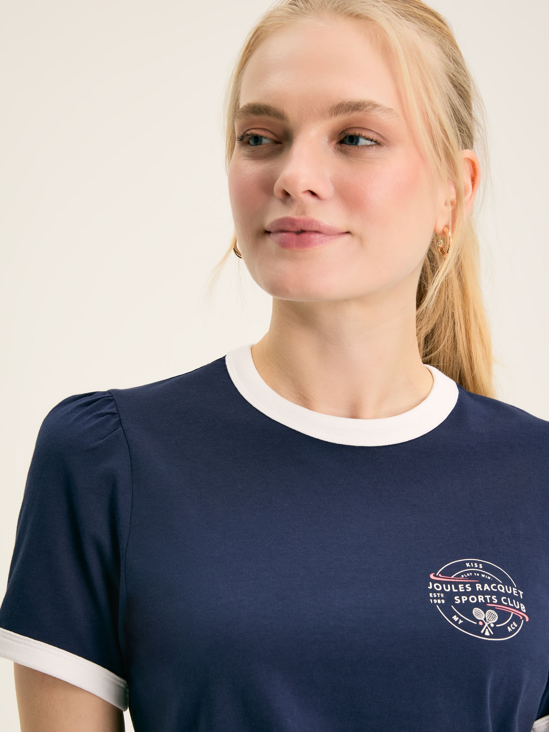 Erin Navy blue Short Sleeve T-Shirt - Image 5 of 7