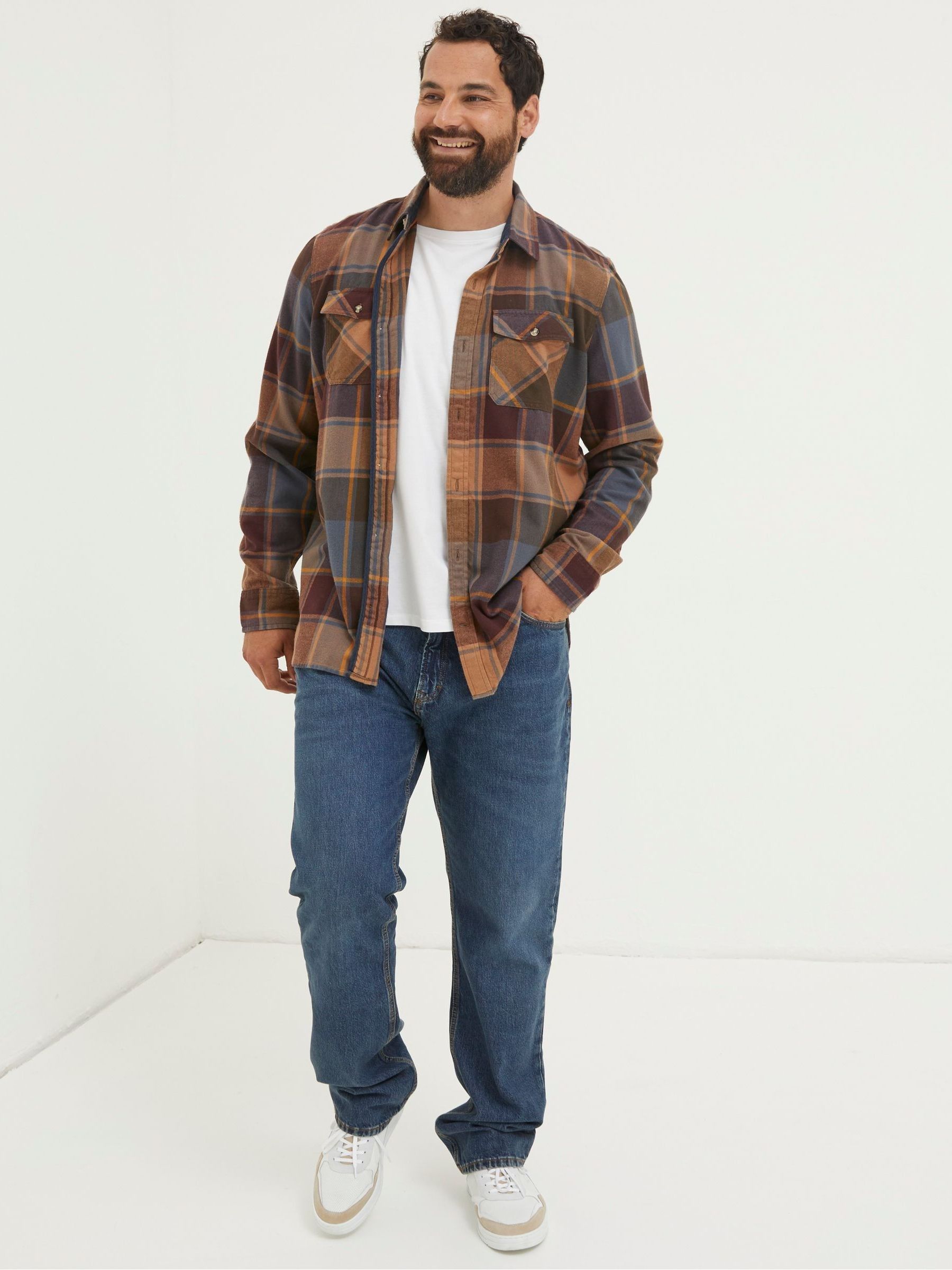 Purple Poole Check Shirt - Image 1 of 4 Purple Poole Check Shirt - Image 1 of 4