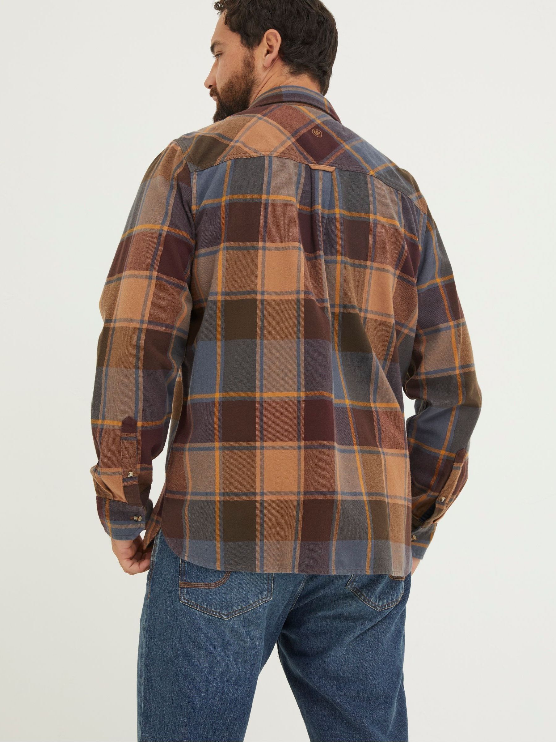Purple Poole Check Shirt - Image 2 of 4 Purple Poole Check Shirt - Image 2 of 4
