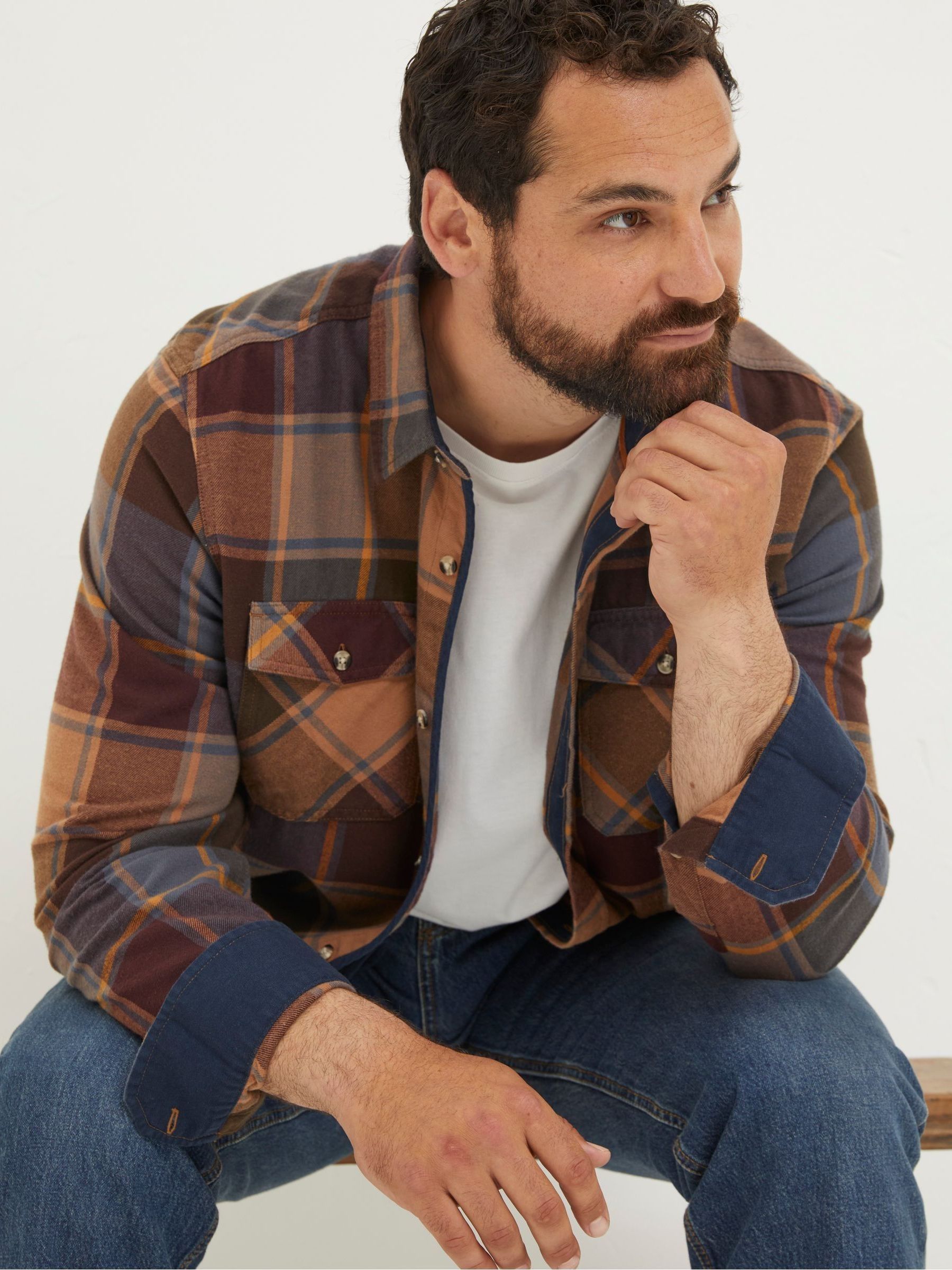 Purple Poole Check Shirt - Image 3 of 4