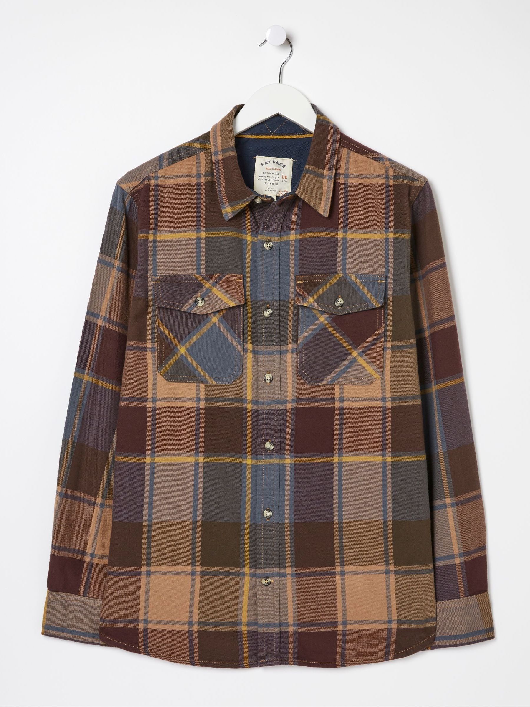 Purple Poole Check Shirt - Image 4 of 4 Purple Poole Check Shirt - Image 4 of 4