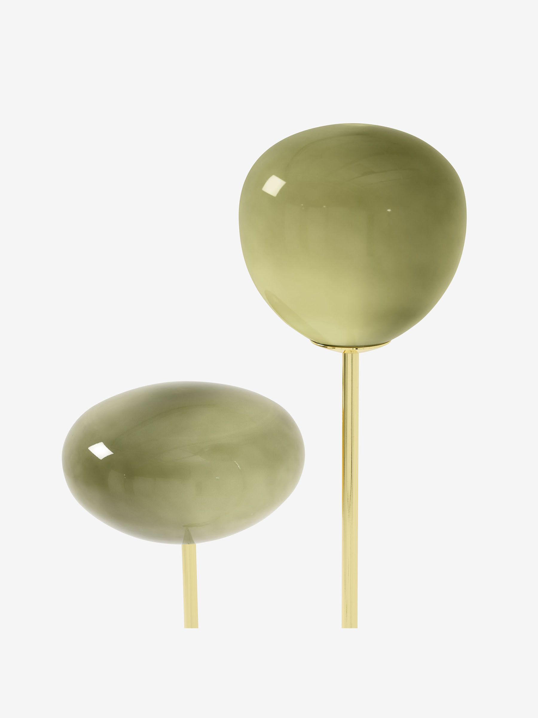 Adrianne Floor Lamp in Green Glass - Image 5 of 6