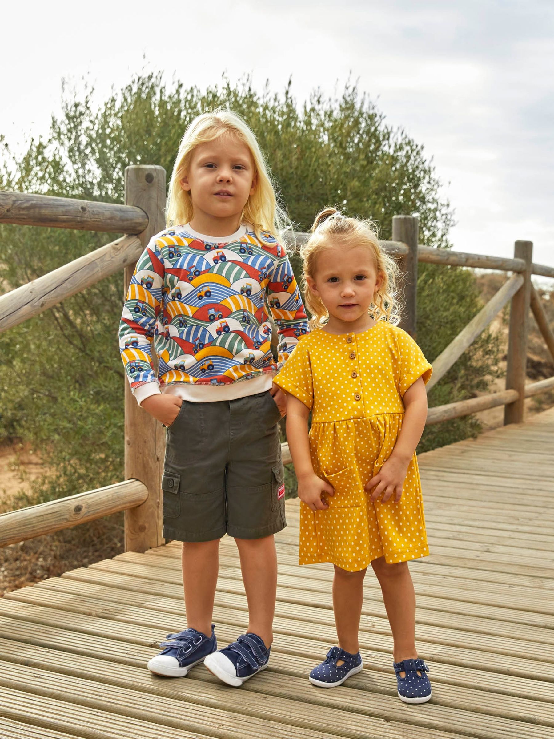 Yellow Spot Button Front Dress - Image 4 of 4