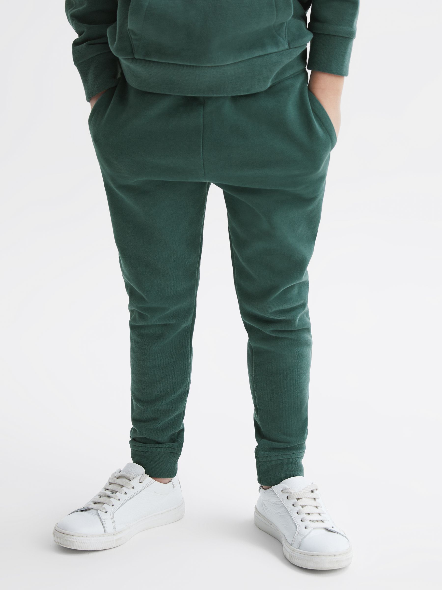 Garment Dye Jersey Joggers in Midnight Green - Image 1 of 7