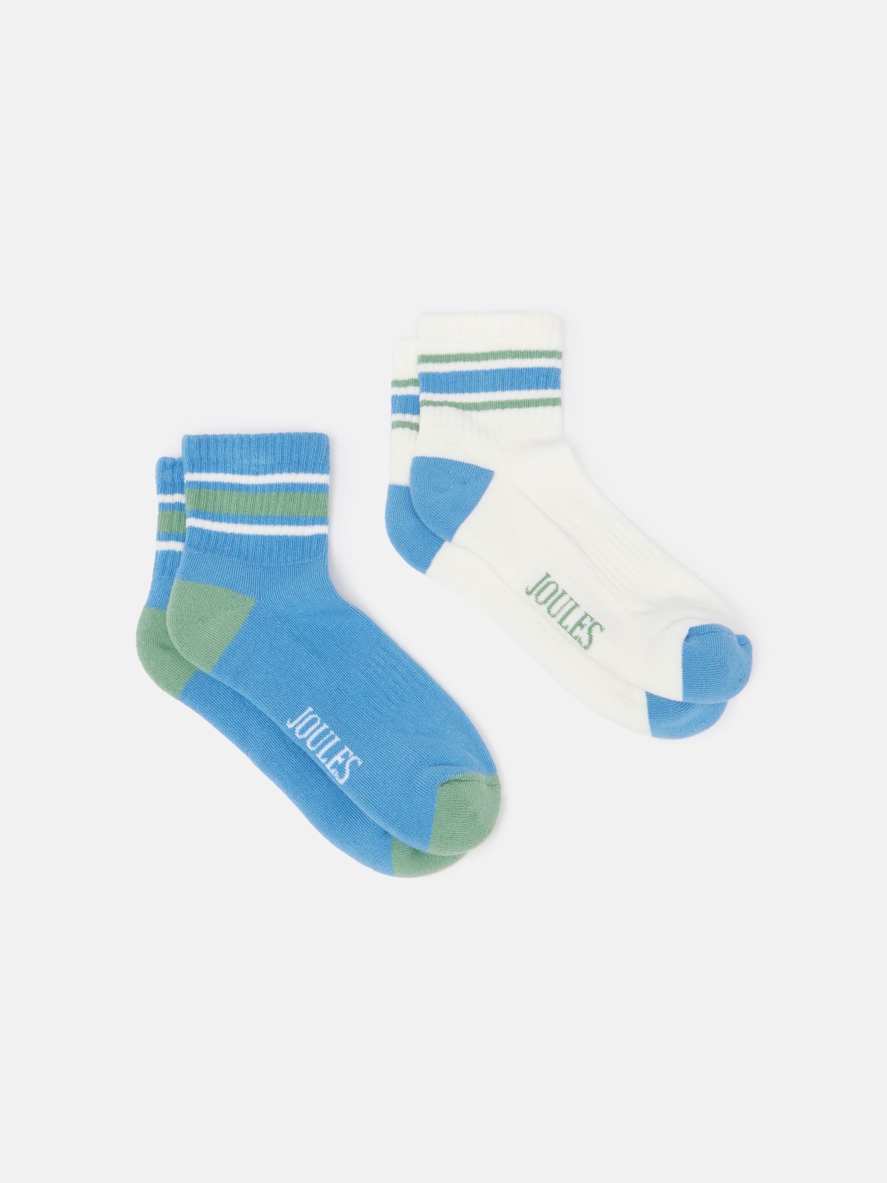 Women's Volley Blue & White 2 Pack Tennis Socks (size 4-8) - Image 1 of 1
