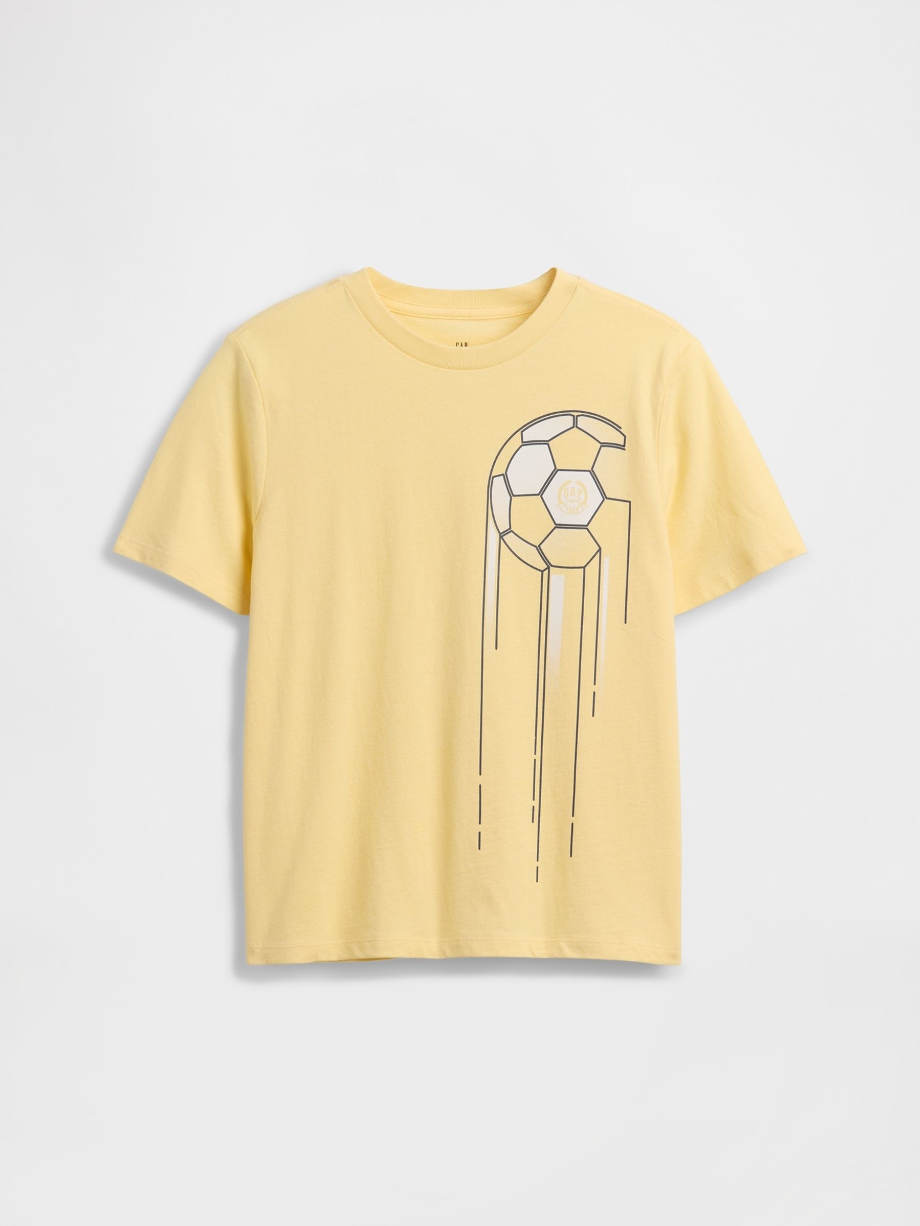 Yellow Football Skate Graphic Short Sleeve T-Shirt - Image 1 of 2 Yellow Football Skate Graphic Short Sleeve T-Shirt - Image 1 of 2
