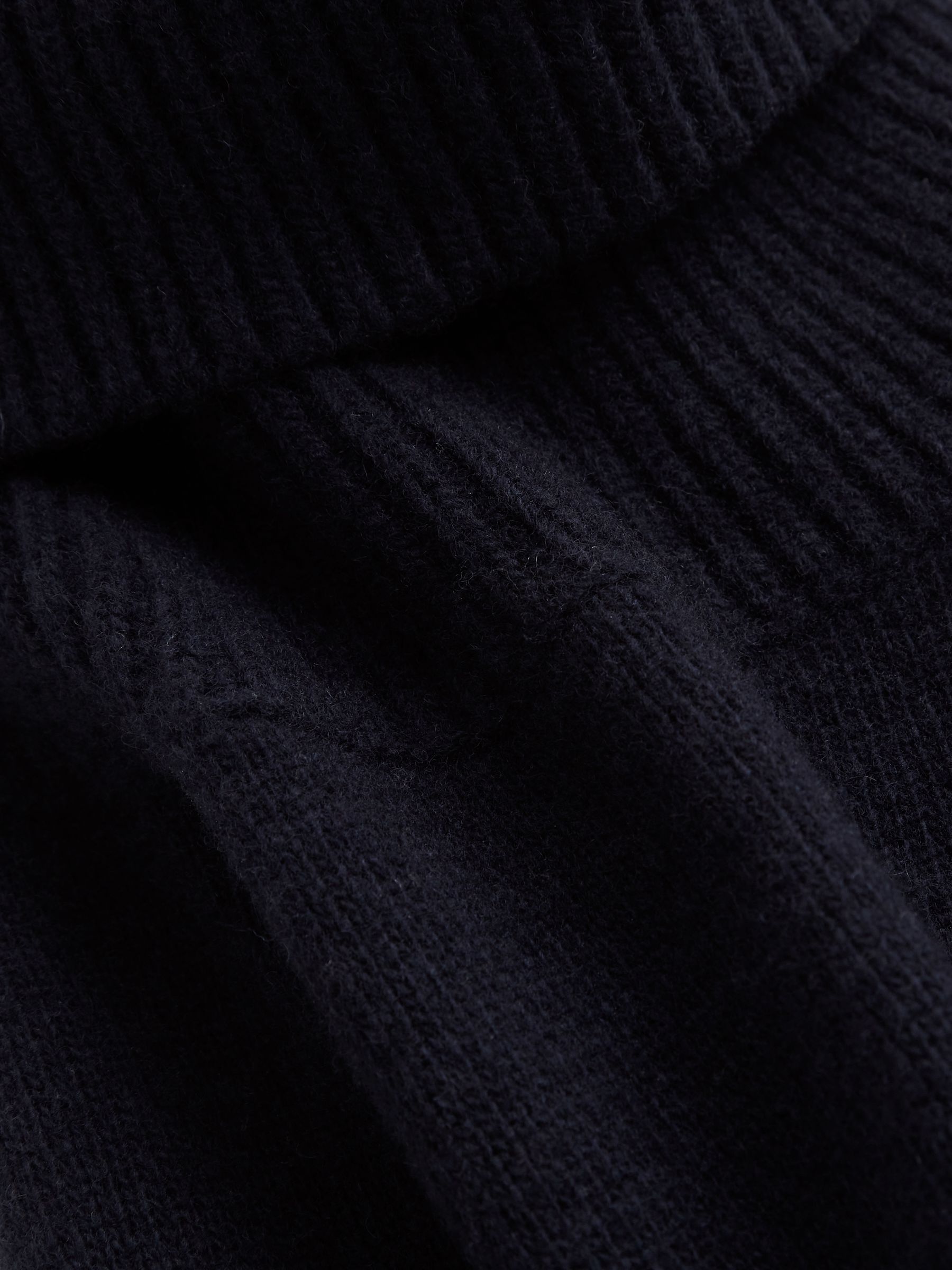 Wool-Cashmere Roll-Neck Jumper in Navy - Image 8 of 8