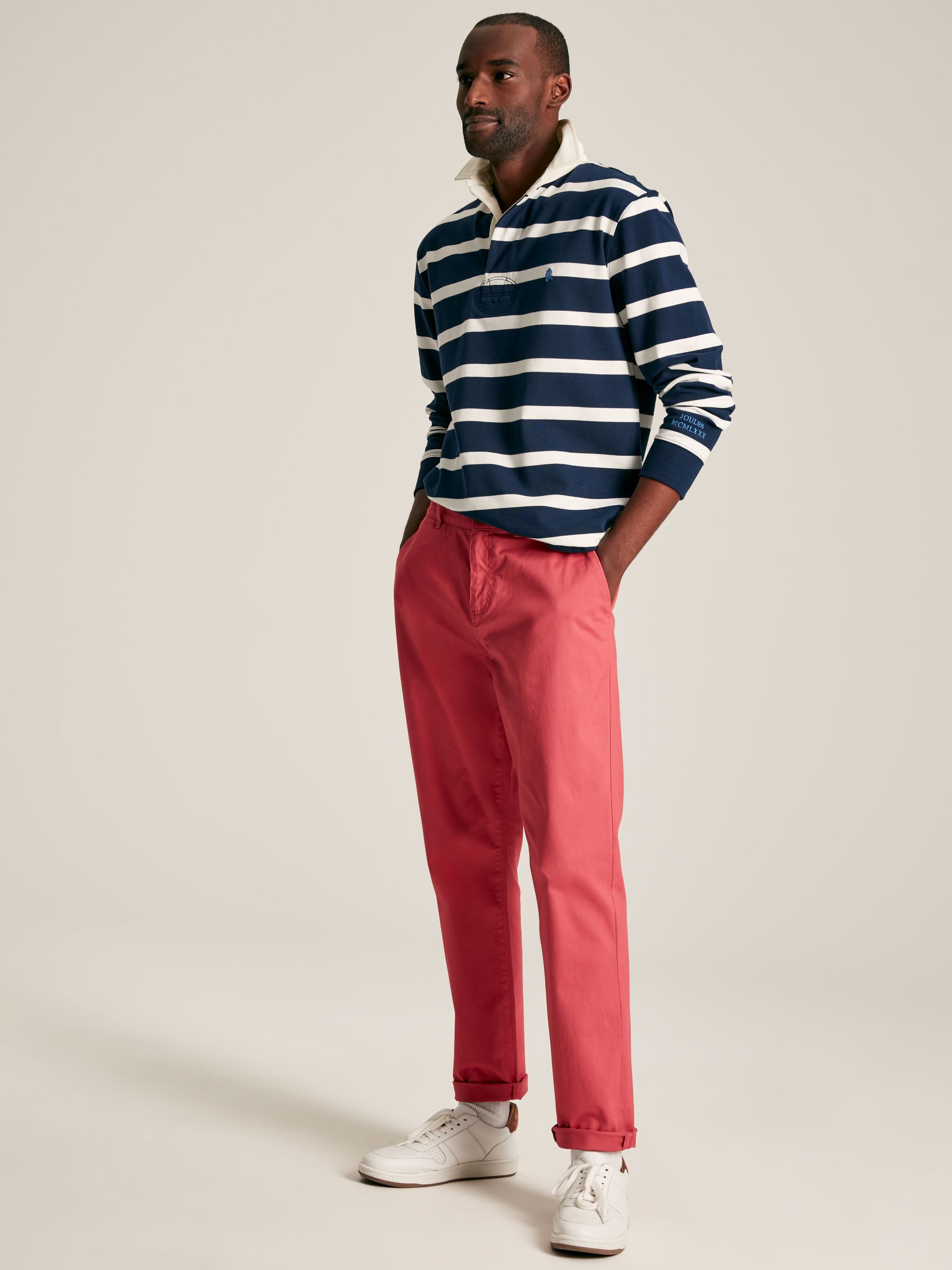 Stamford Pink Slim Fit Chinos - Image 3 of 6