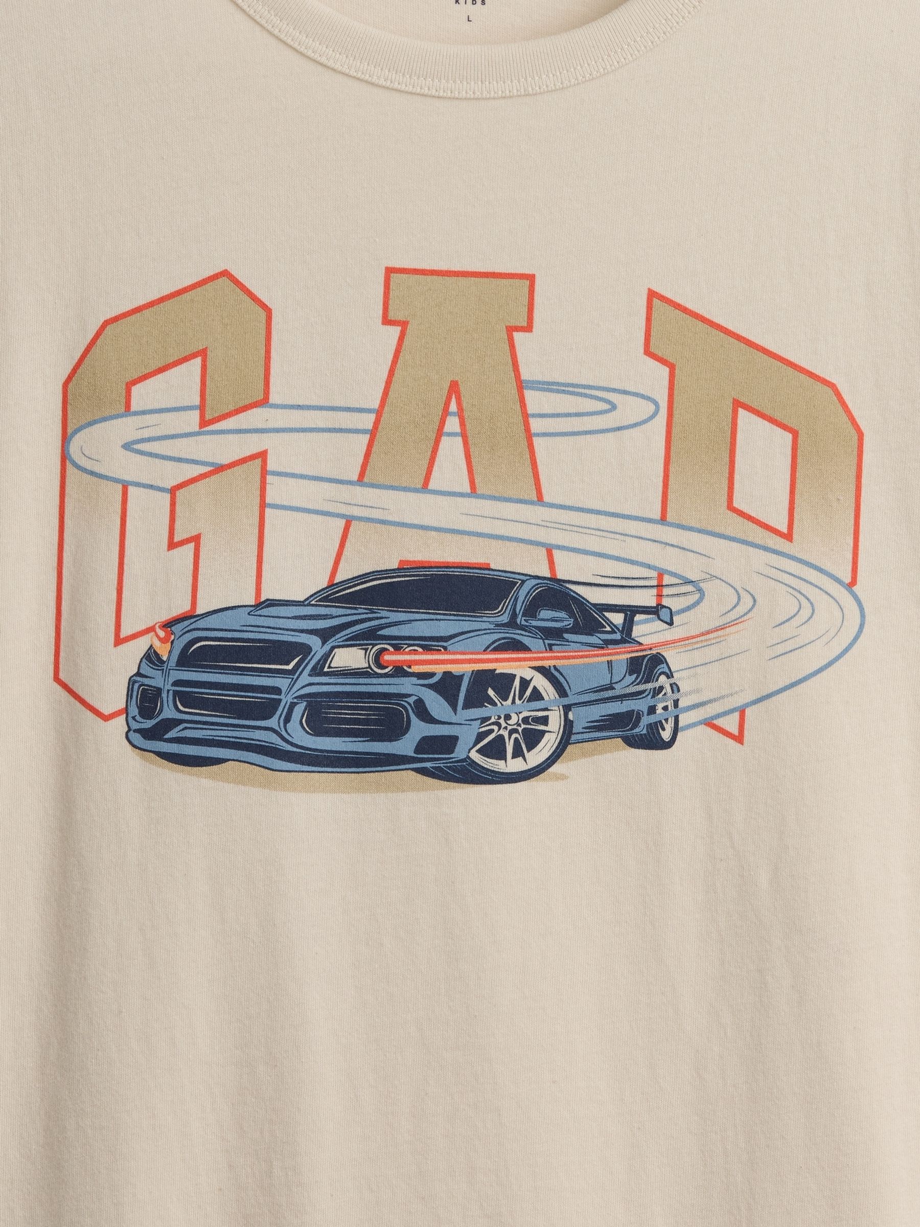 Beige Car Logo T-Shirt - Image 3 of 3 Beige Car Logo T-Shirt - Image 3 of 3
