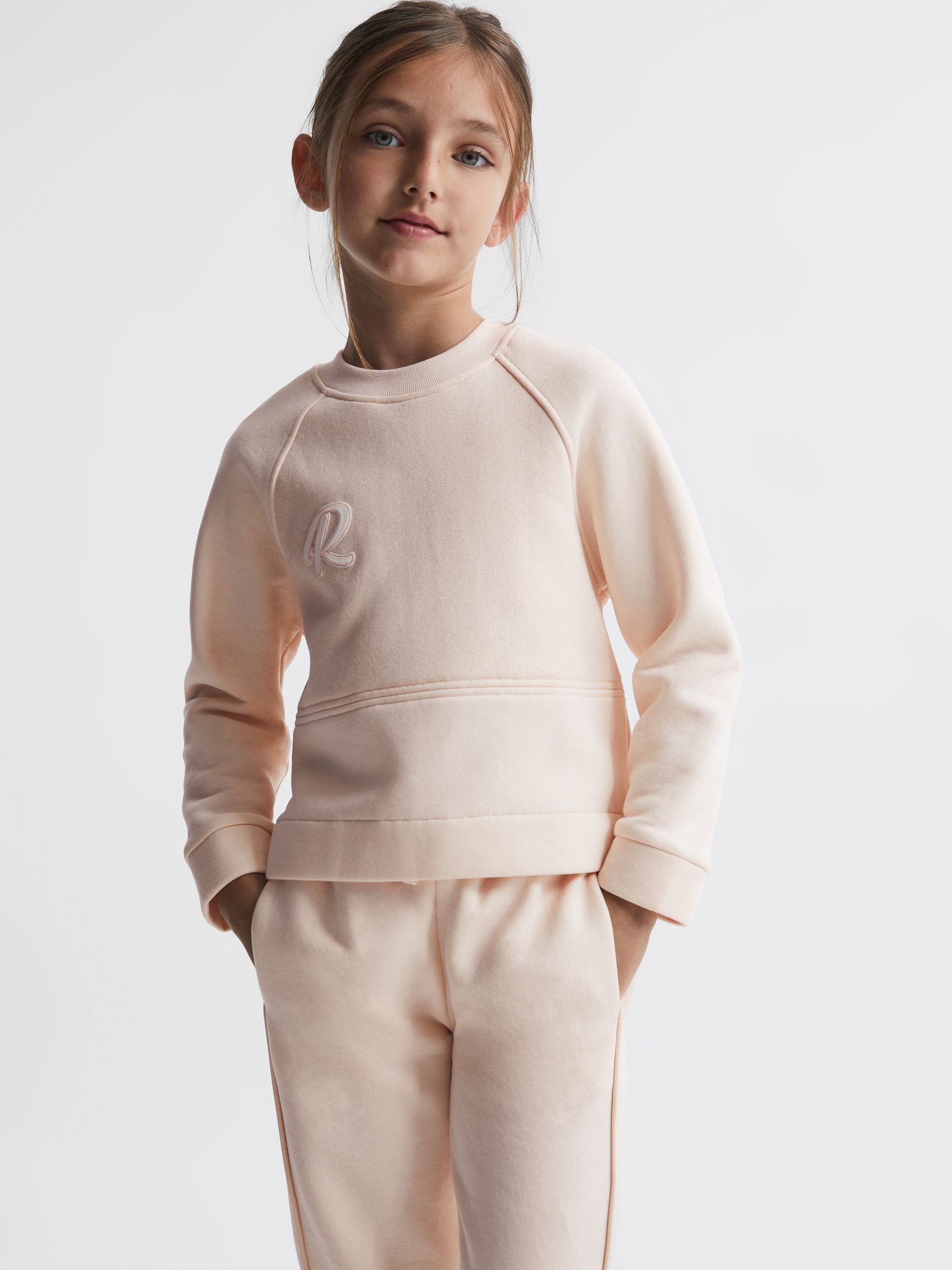 Junior Sparkle Crew Neck Sweatshirt in Pink - Image 3 of 5