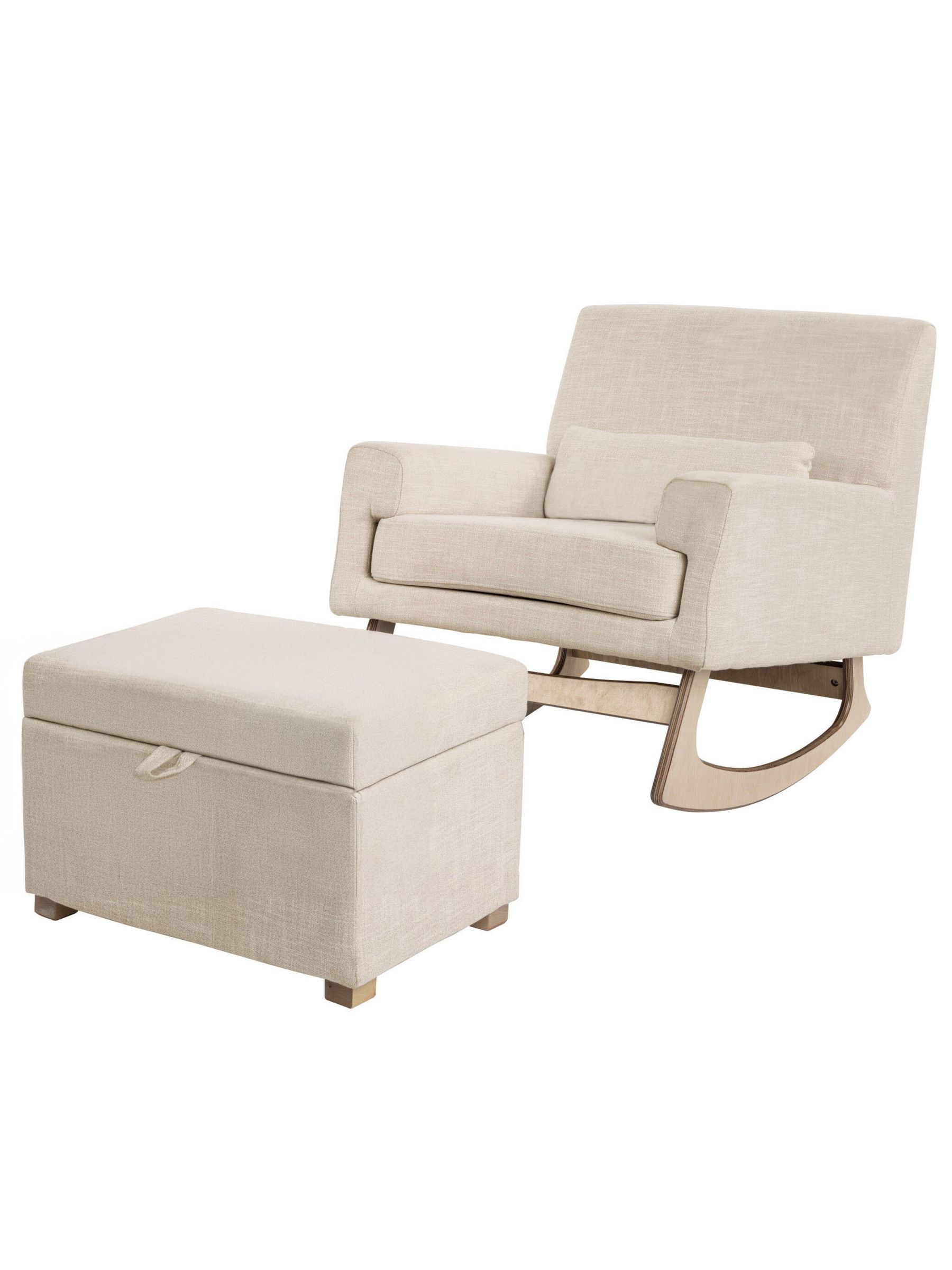 Gaia Baby Oatmeal Dove Serena Rocking Nursing Chair - Image 6 of 6