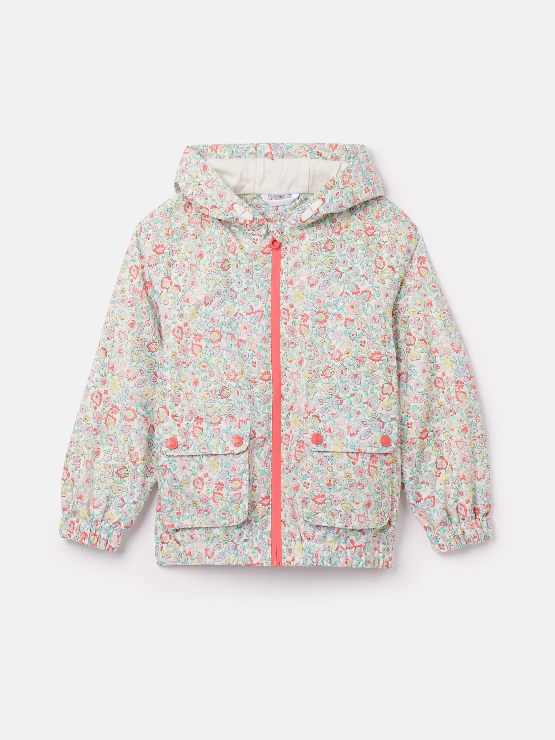 Girls' Windbreaker Multi Floral Waterproof Raincoat - Image 1 of 6