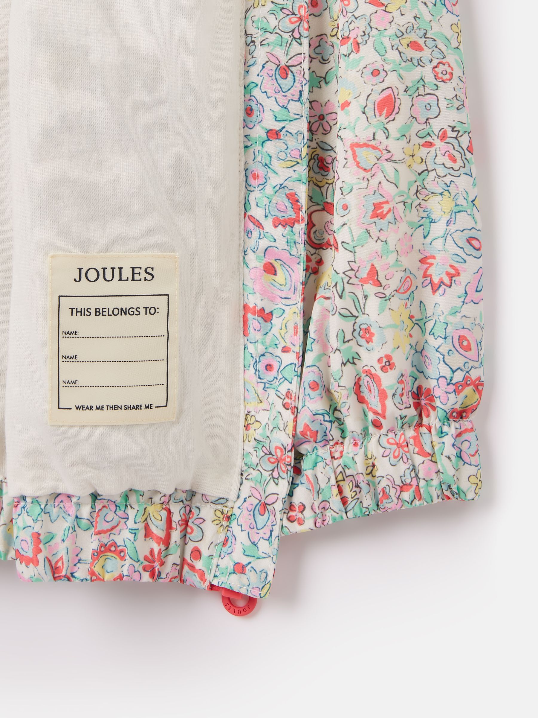 Girls' Windbreaker Multi Floral Waterproof Raincoat - Image 5 of 6