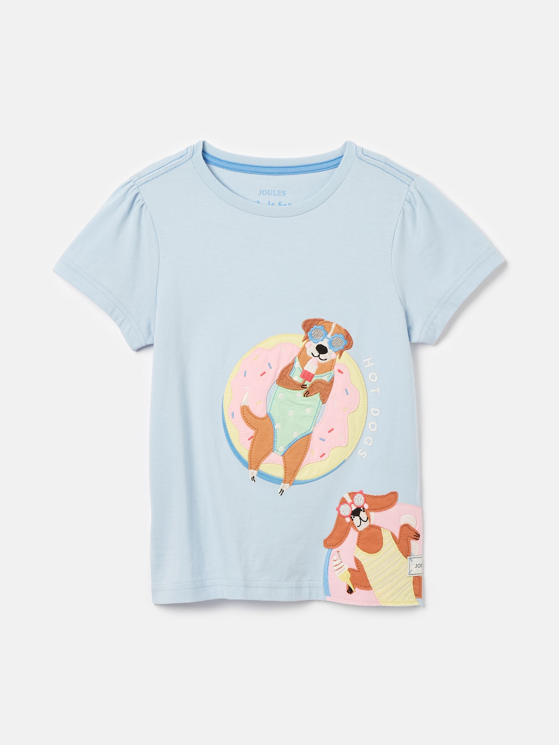 Girls' Astra Blue Short Sleeve Artwork T-Shirt - Image 1 of 4