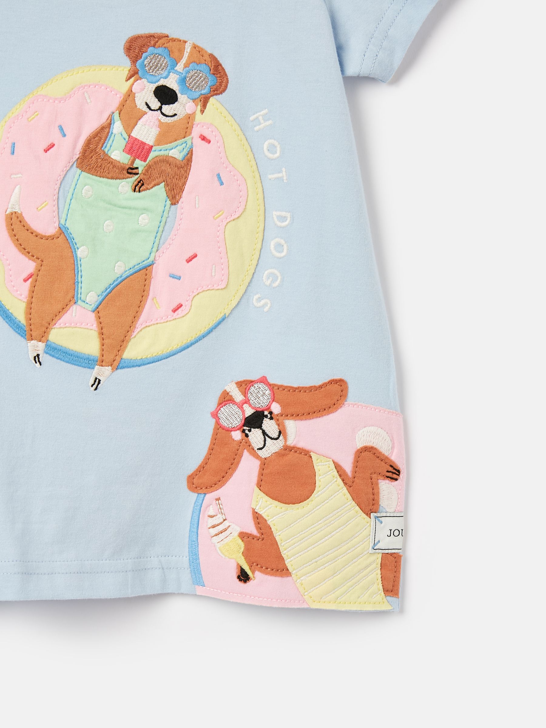 Girls' Astra Blue Short Sleeve Artwork T-Shirt - Image 3 of 4