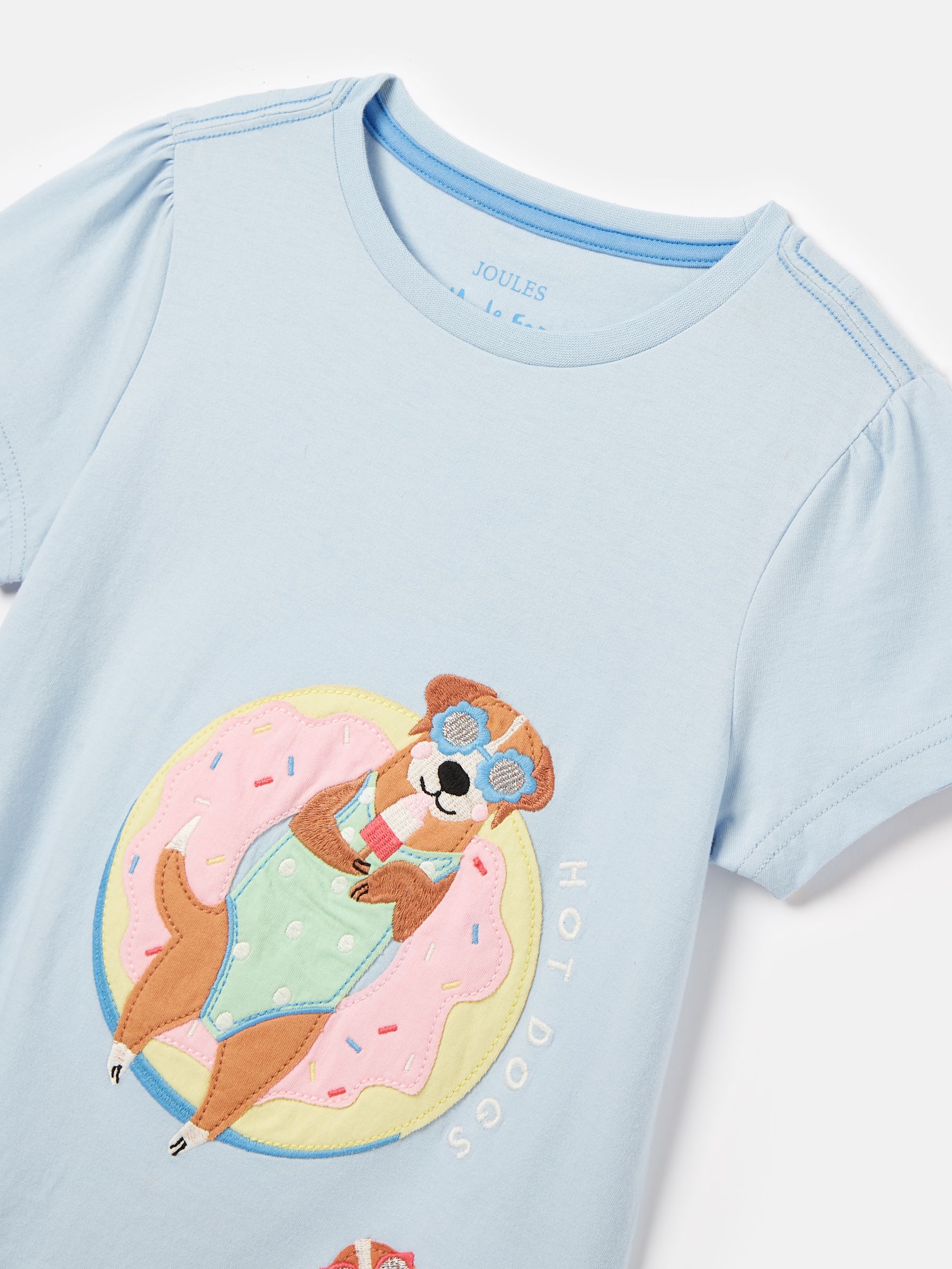 Girls' Astra Blue Short Sleeve Artwork T-Shirt - Image 4 of 4
