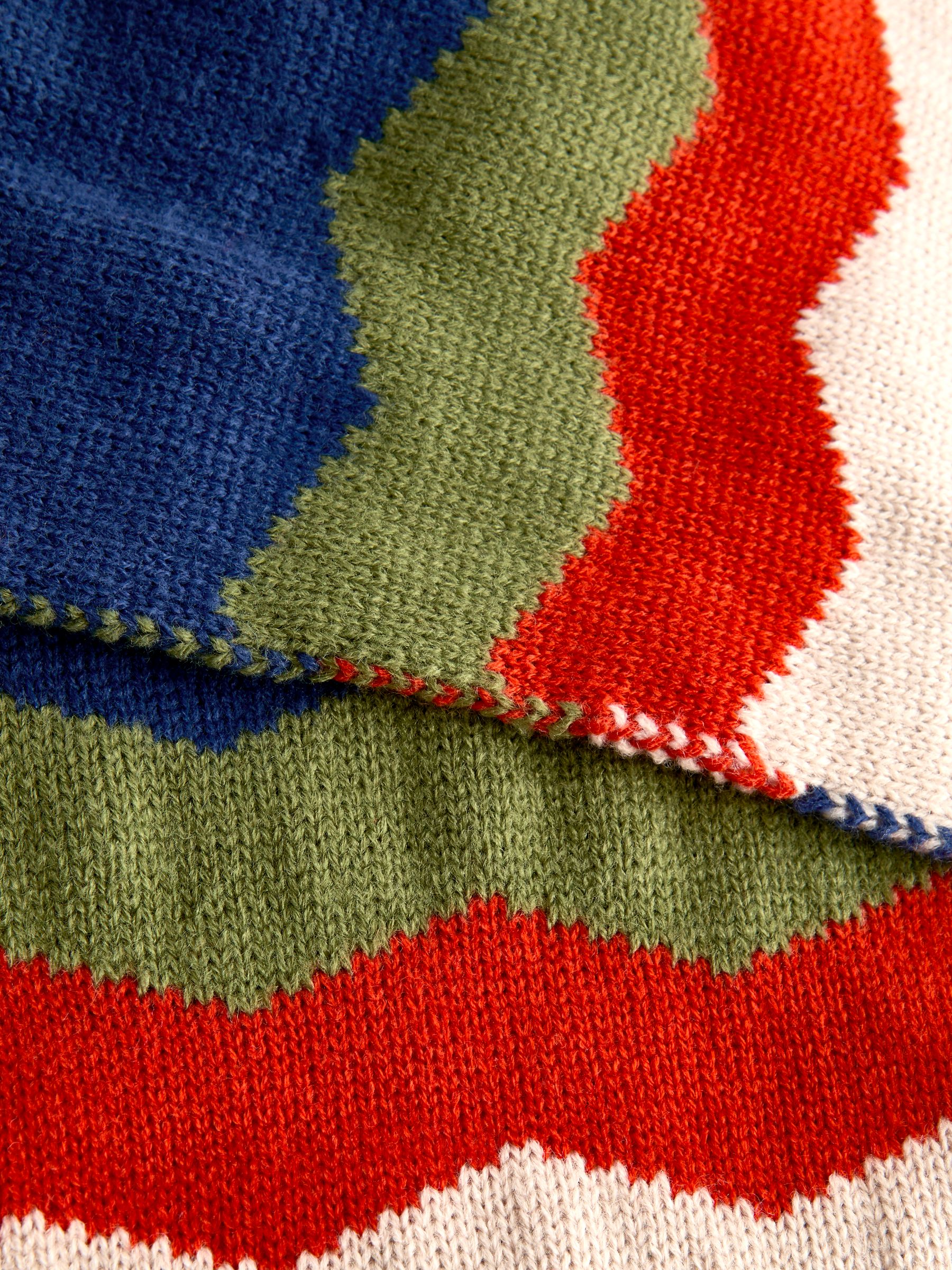 Blue Chevron Scarf - Image 4 of 4