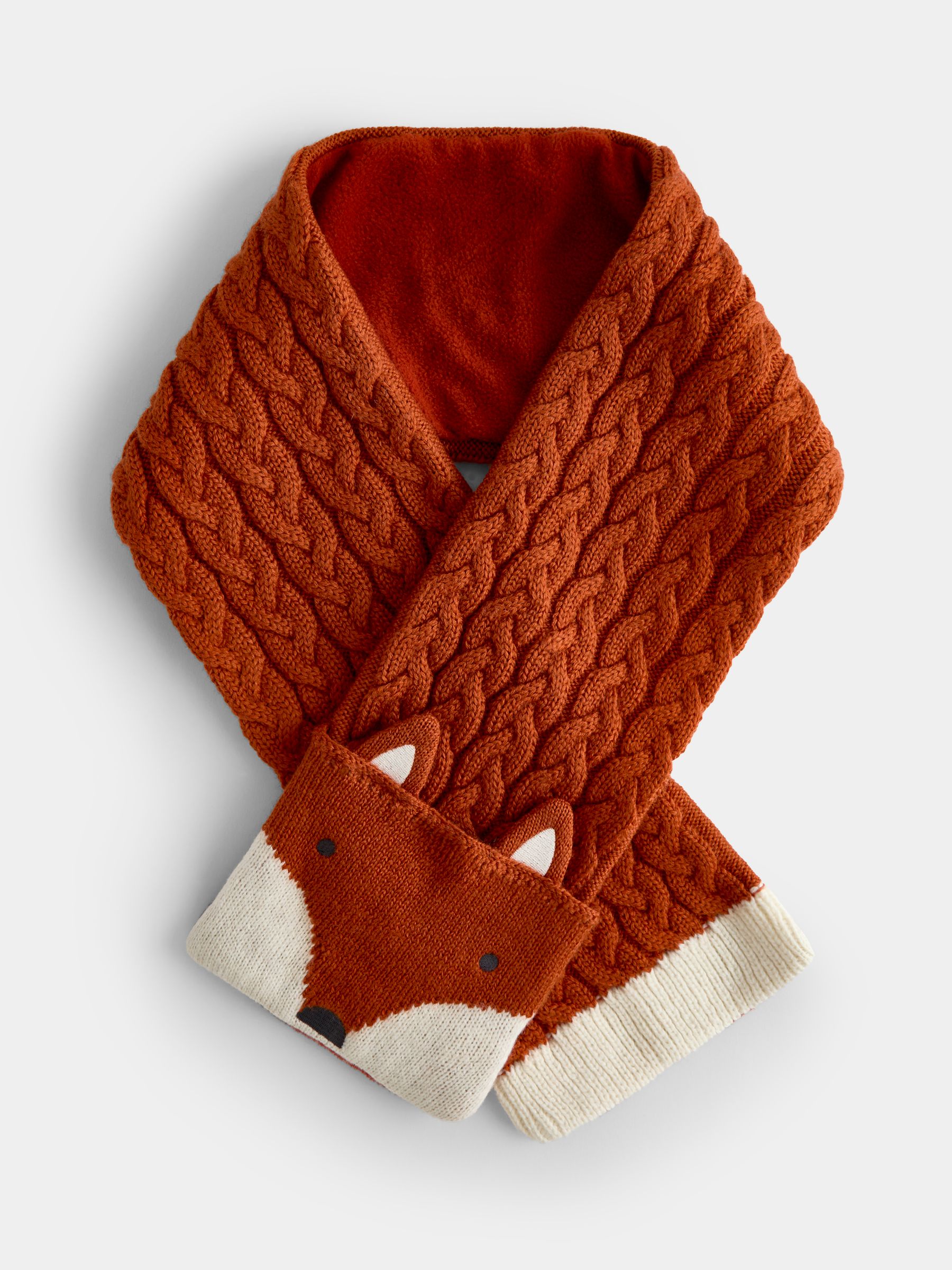 Orange Fox Knitted Scarf - Image 1 of 4
