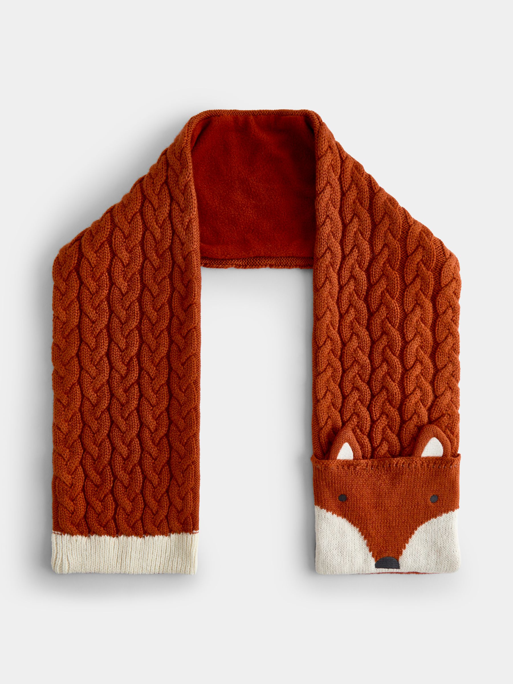 Orange Fox Knitted Scarf - Image 2 of 4