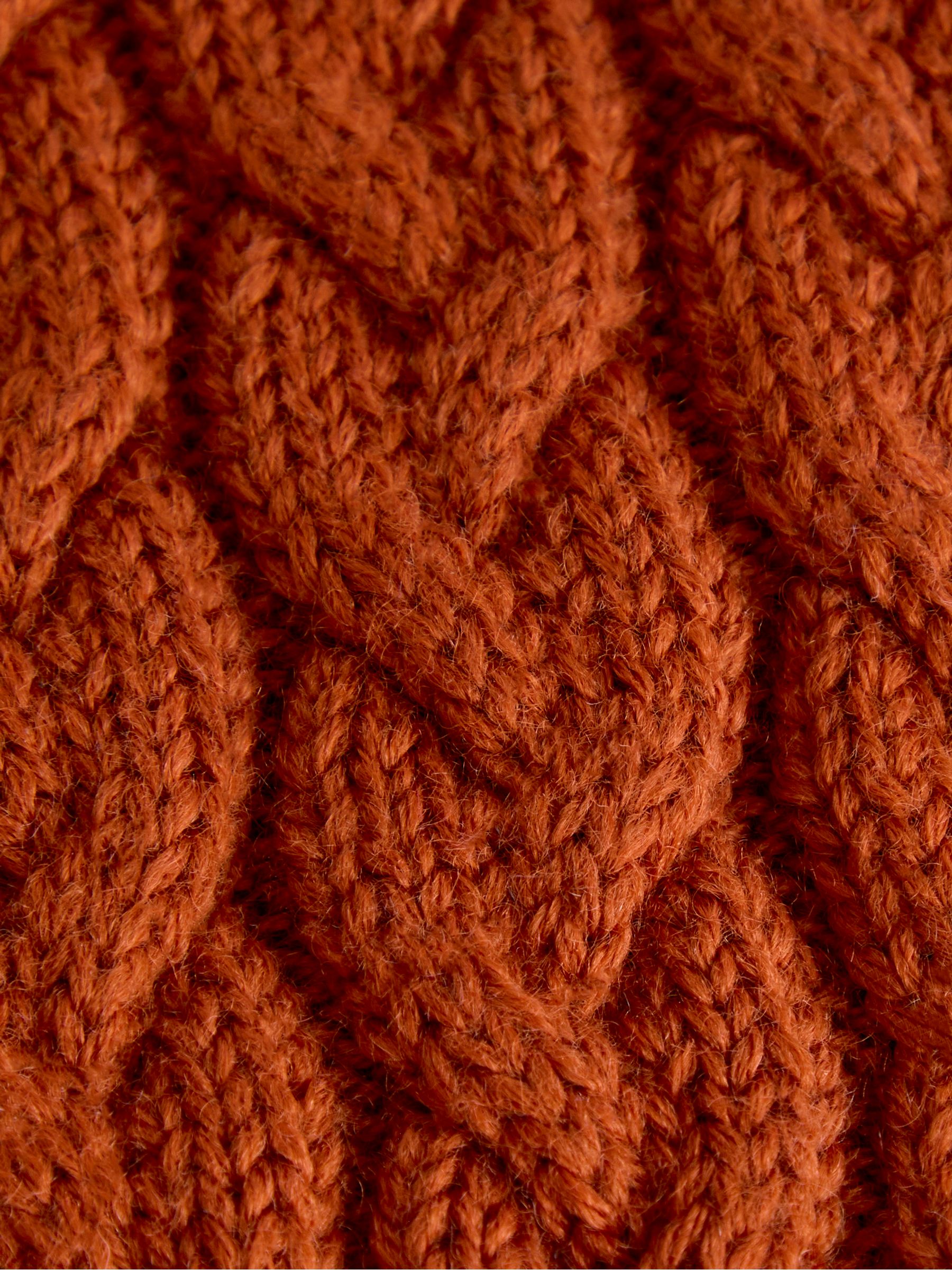 Orange Fox Knitted Scarf - Image 4 of 4
