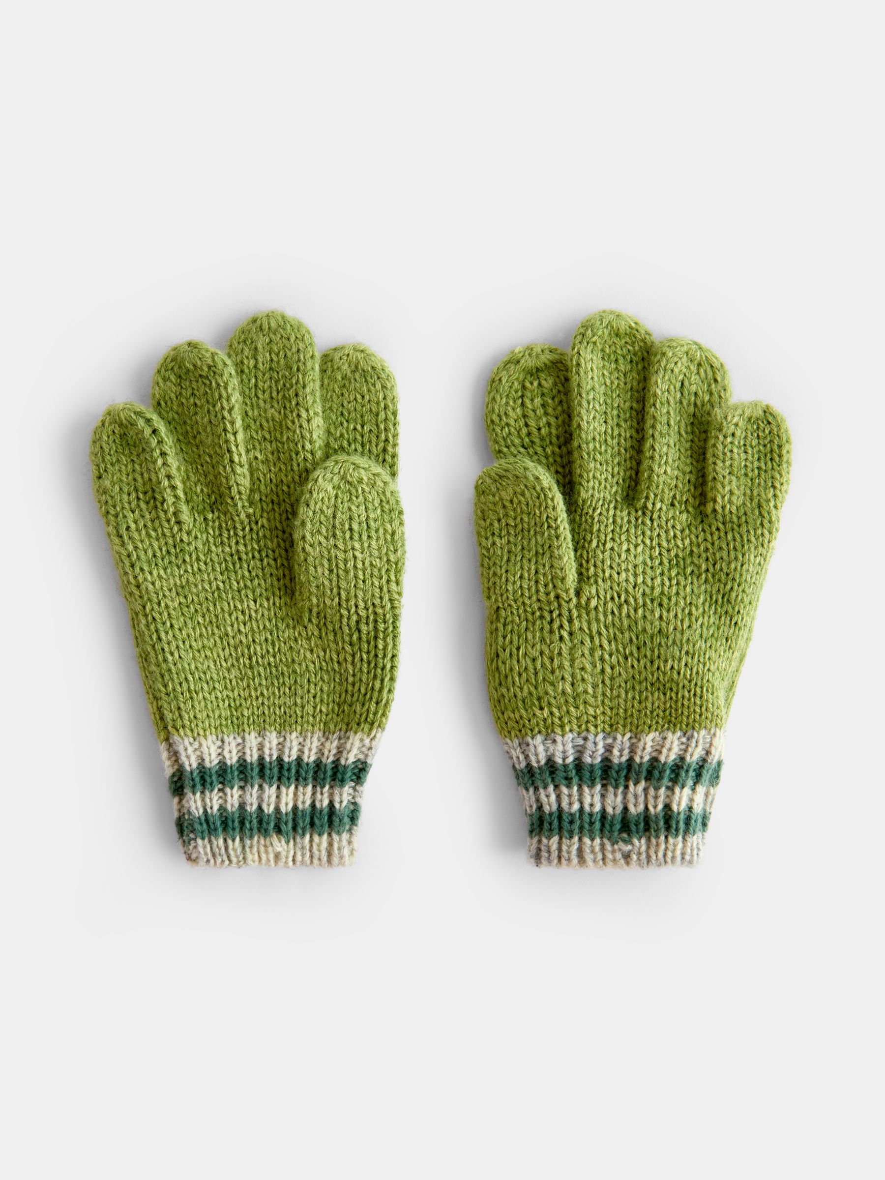 Green Tractor Knitted Gloves - Image 3 of 4