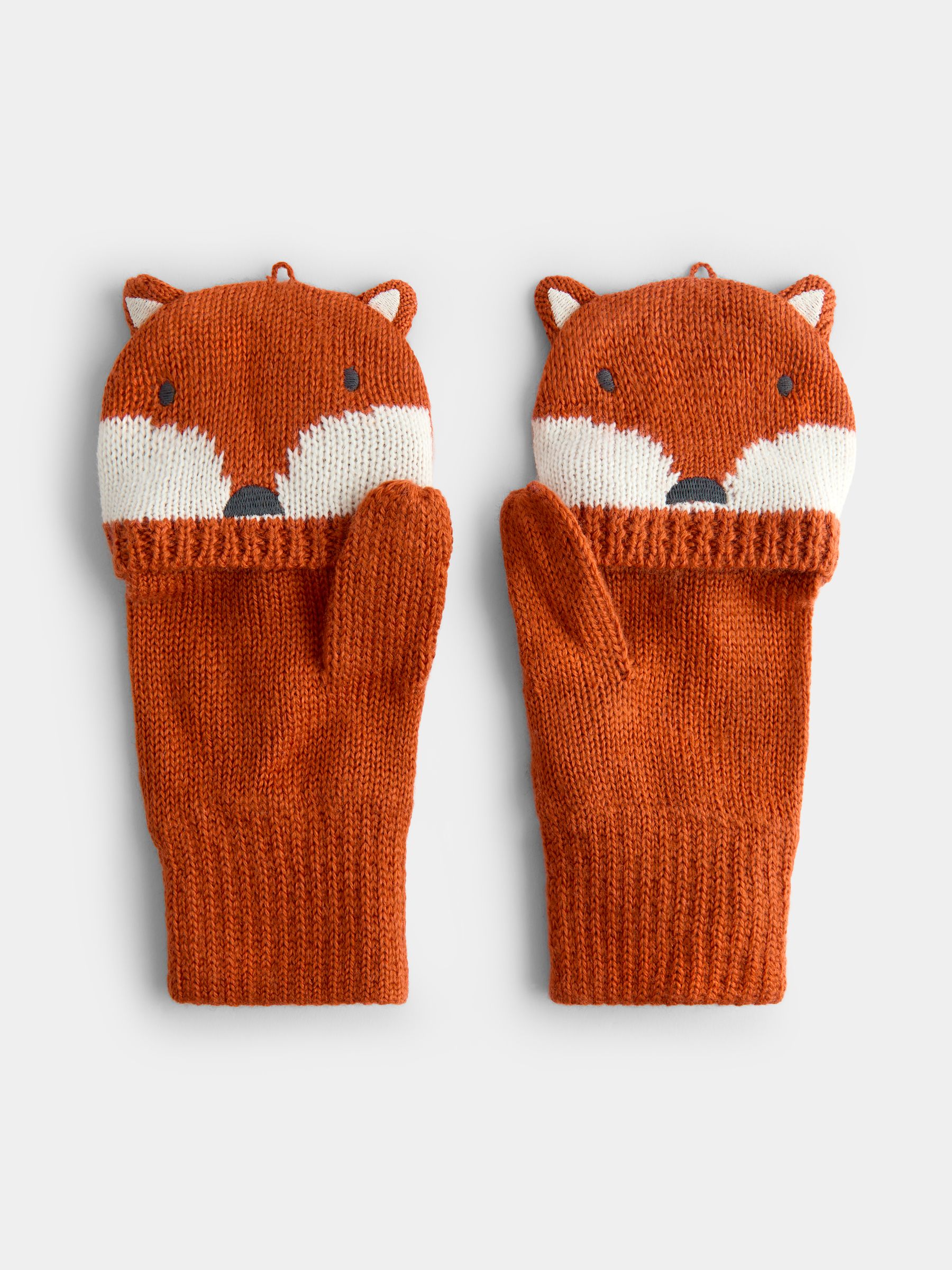 Orange Fox Convertible Mittens - Image 2 of 5
