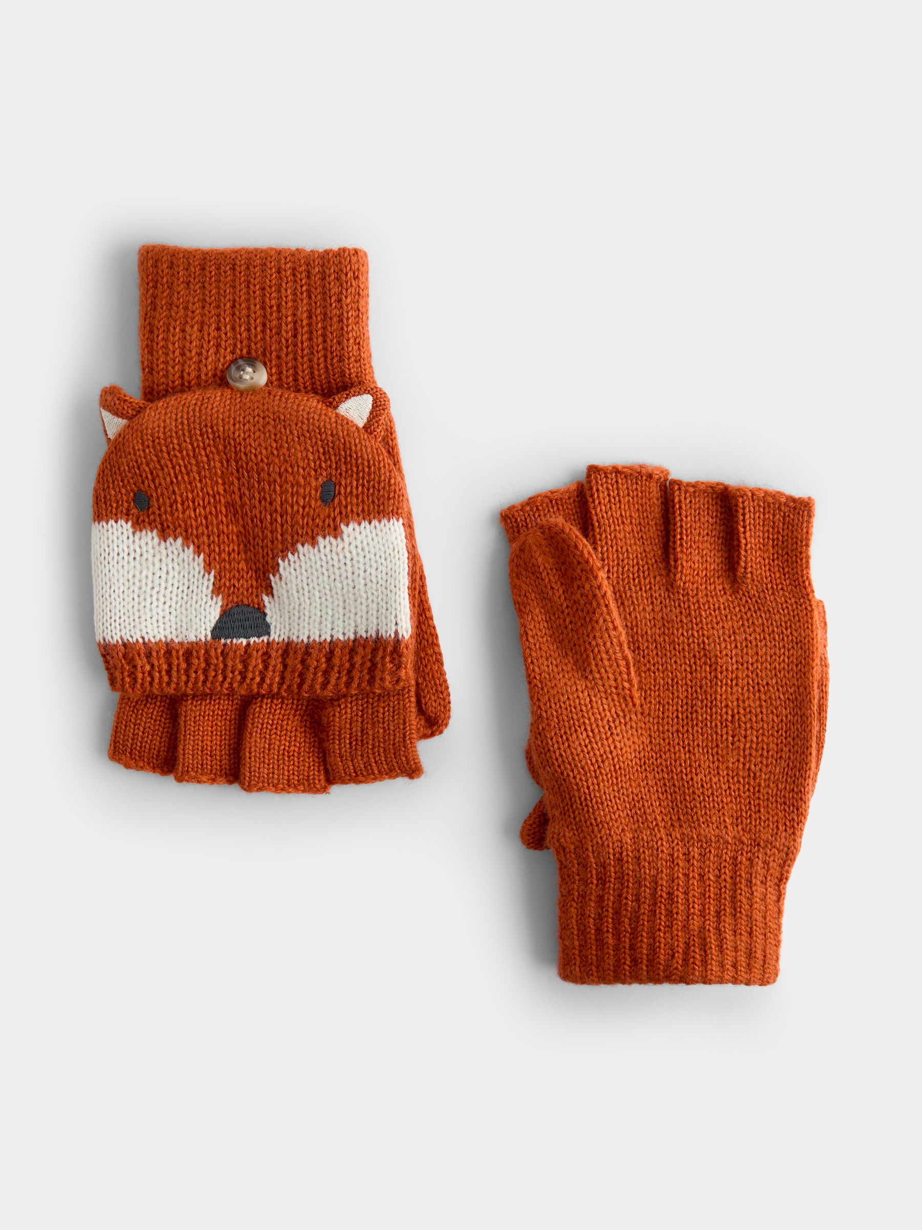 Orange Fox Convertible Mittens - Image 4 of 5