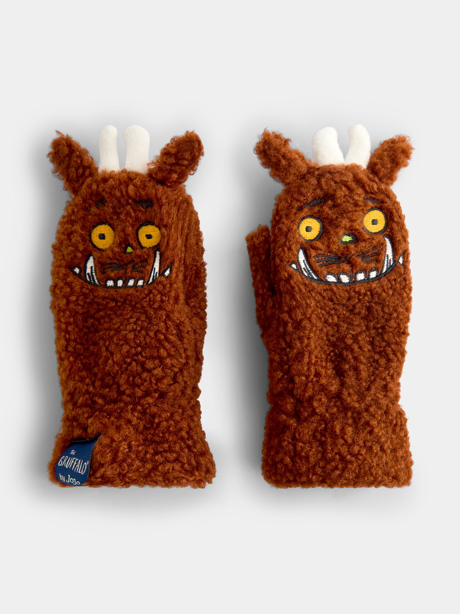 Brown The Gruffalo Borg Mittens - Image 1 of 4 Brown The Gruffalo Borg Mittens - Image 1 of 4
