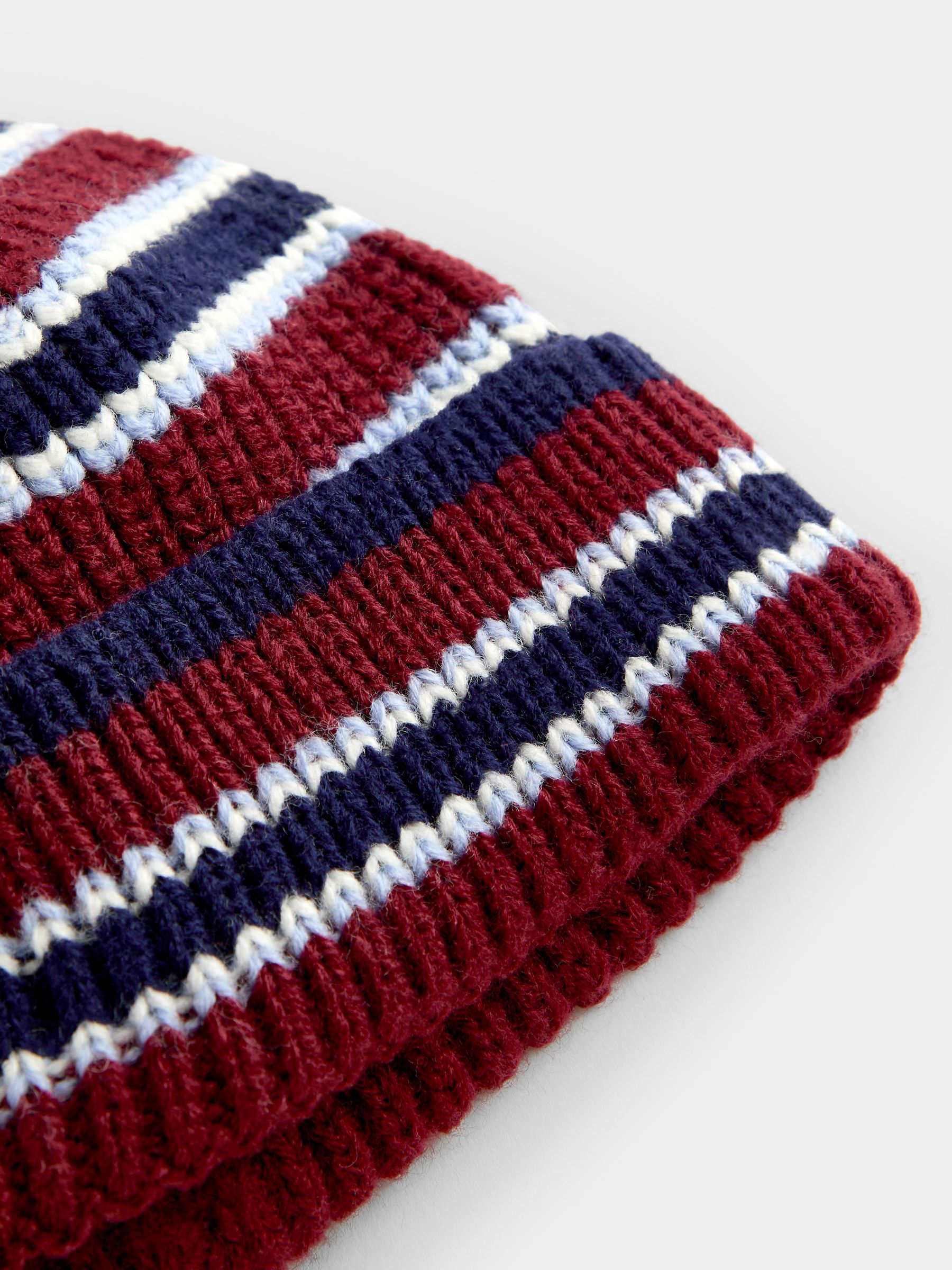 Blue Stripe Knitted Hat - Image 3 of 4