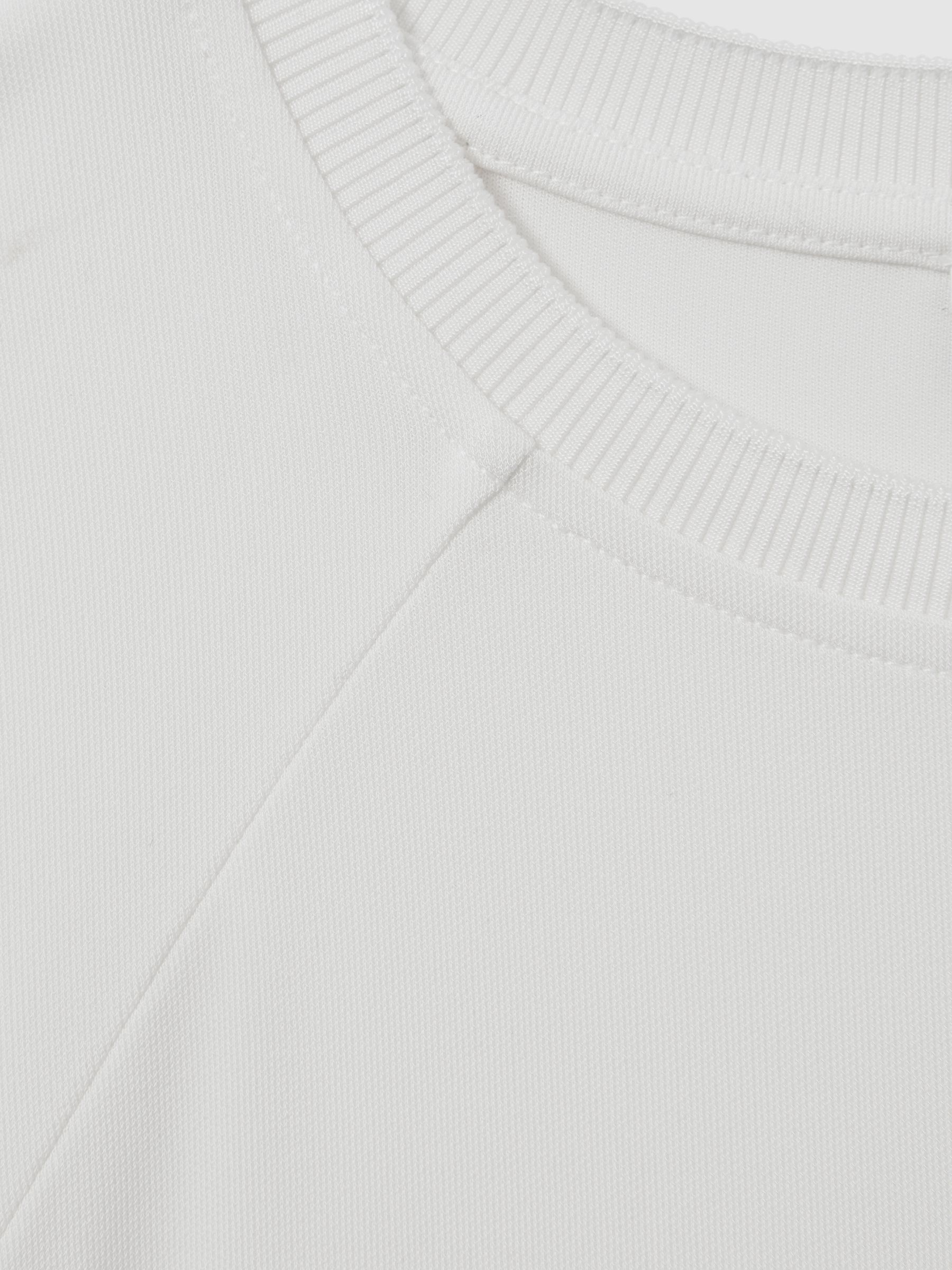 Elasticated Hem Raglan Sleeve Top in Ivory - Image 6 of 6