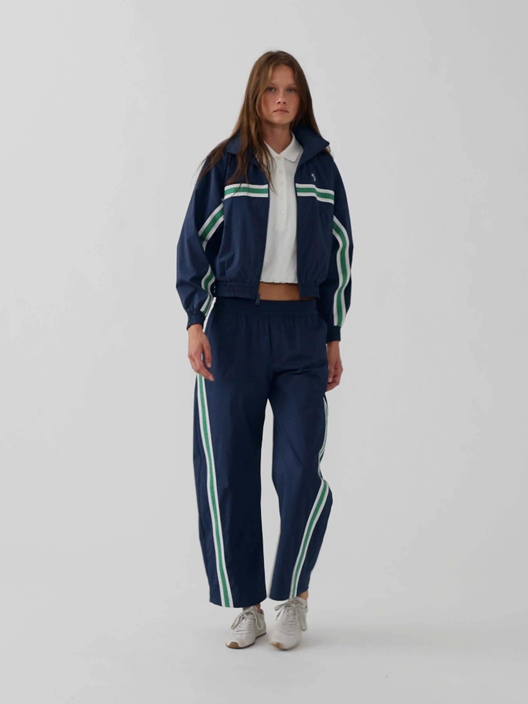 Gap x Malbon Navy Textured Poplin Windbreaker - Image 4 of 11