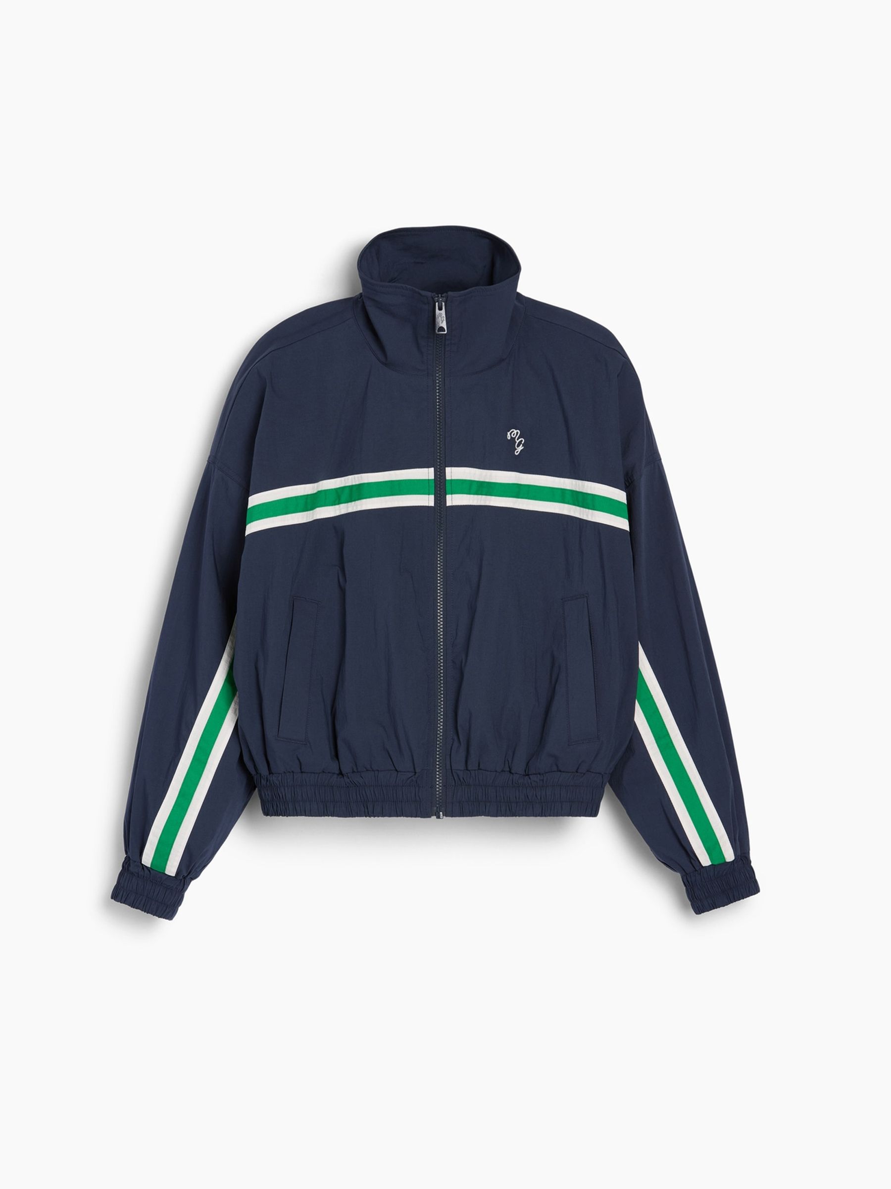 Gap x Malbon Navy Textured Poplin Windbreaker - Image 9 of 11