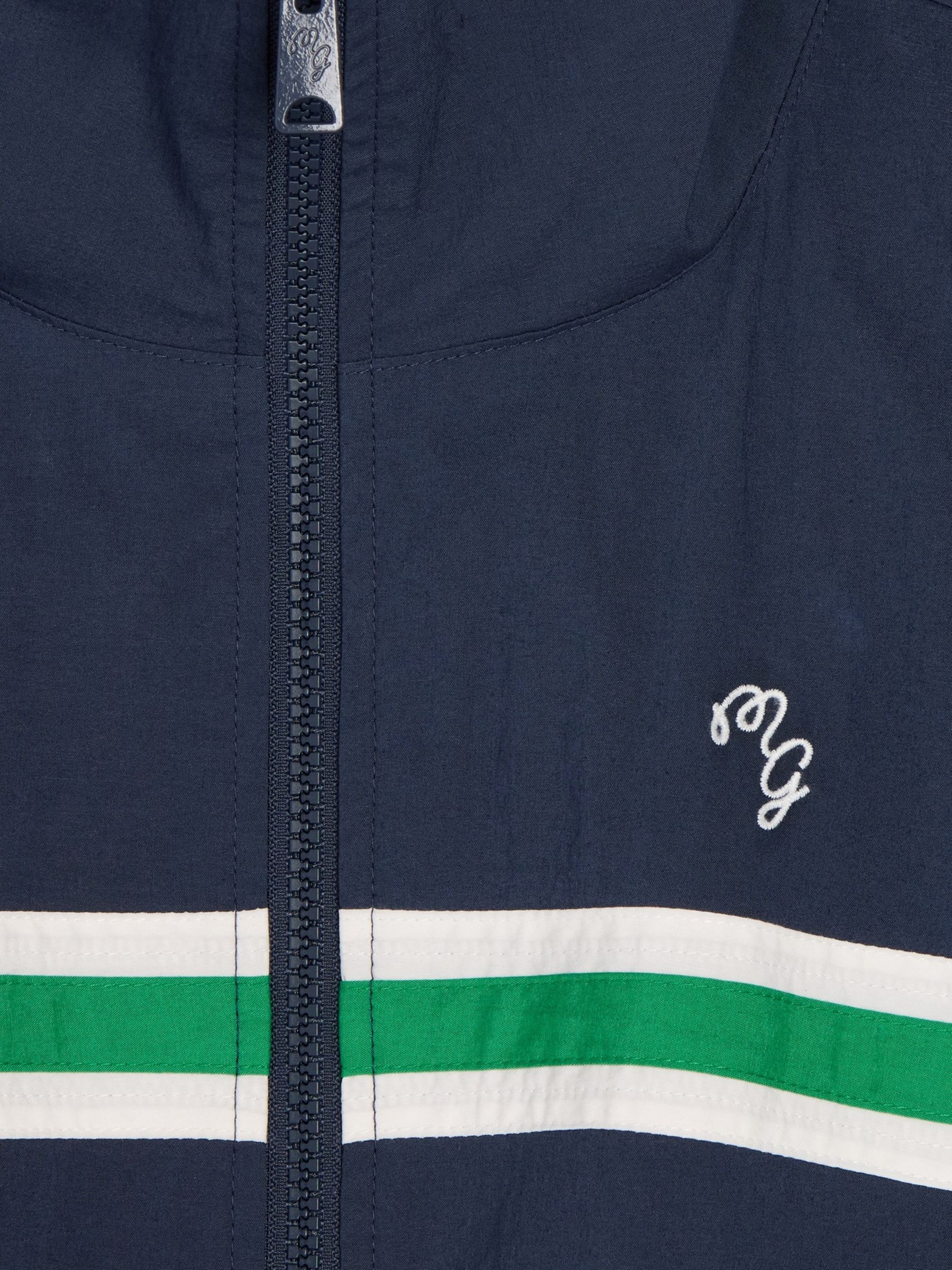 Gap x Malbon Navy Textured Poplin Windbreaker - Image 10 of 11