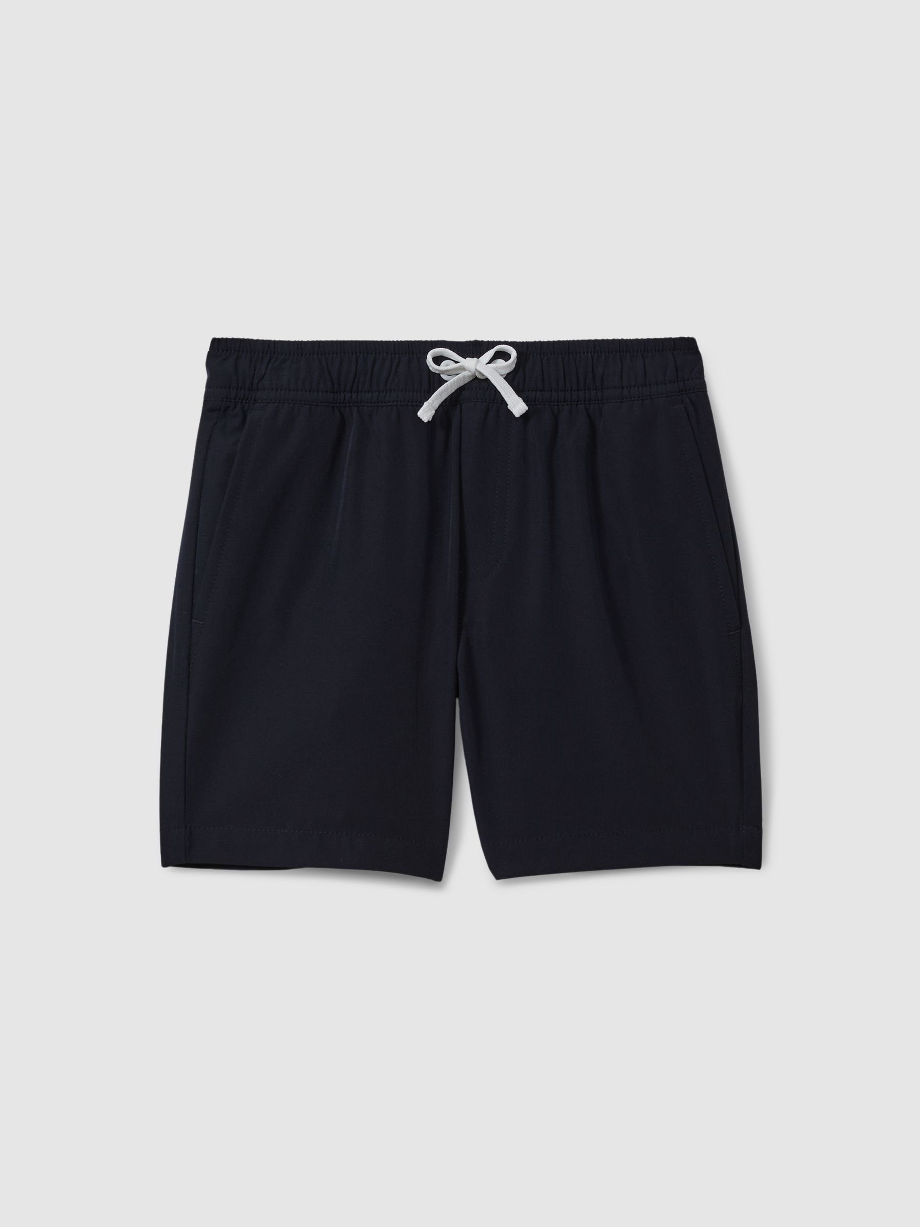 13-14 yrs Plain Drawstring Waist Swim Shorts in Navy - Image 1 of 4
