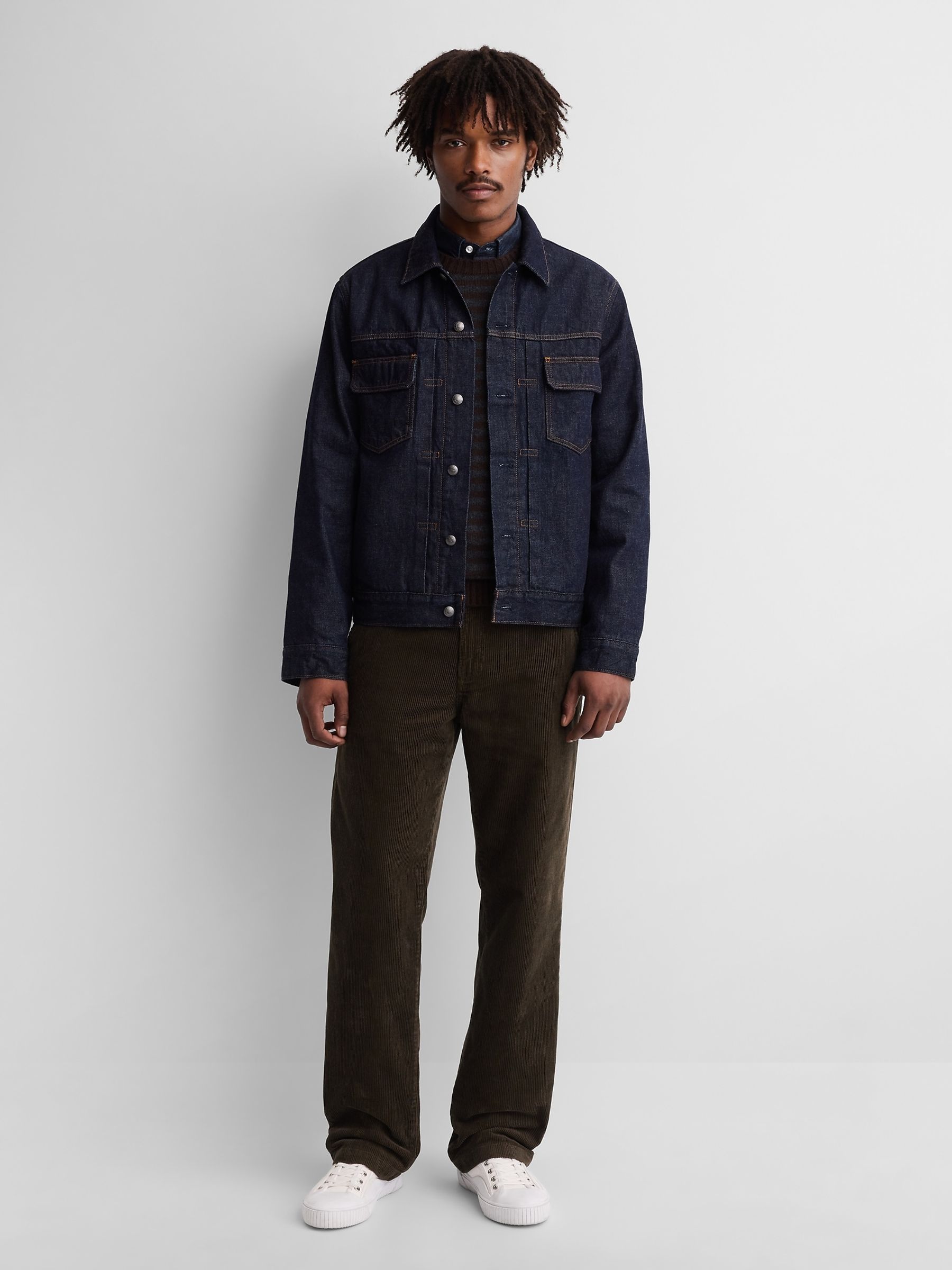 Gap x A.P.C. Dark Wash Denim Relaxed Shirt - Image 3 of 7