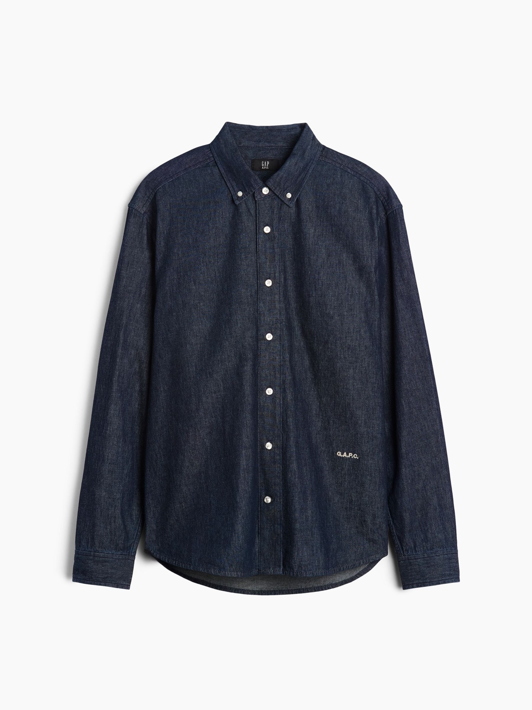 Gap x A.P.C. Dark Wash Denim Relaxed Shirt - Image 5 of 7
