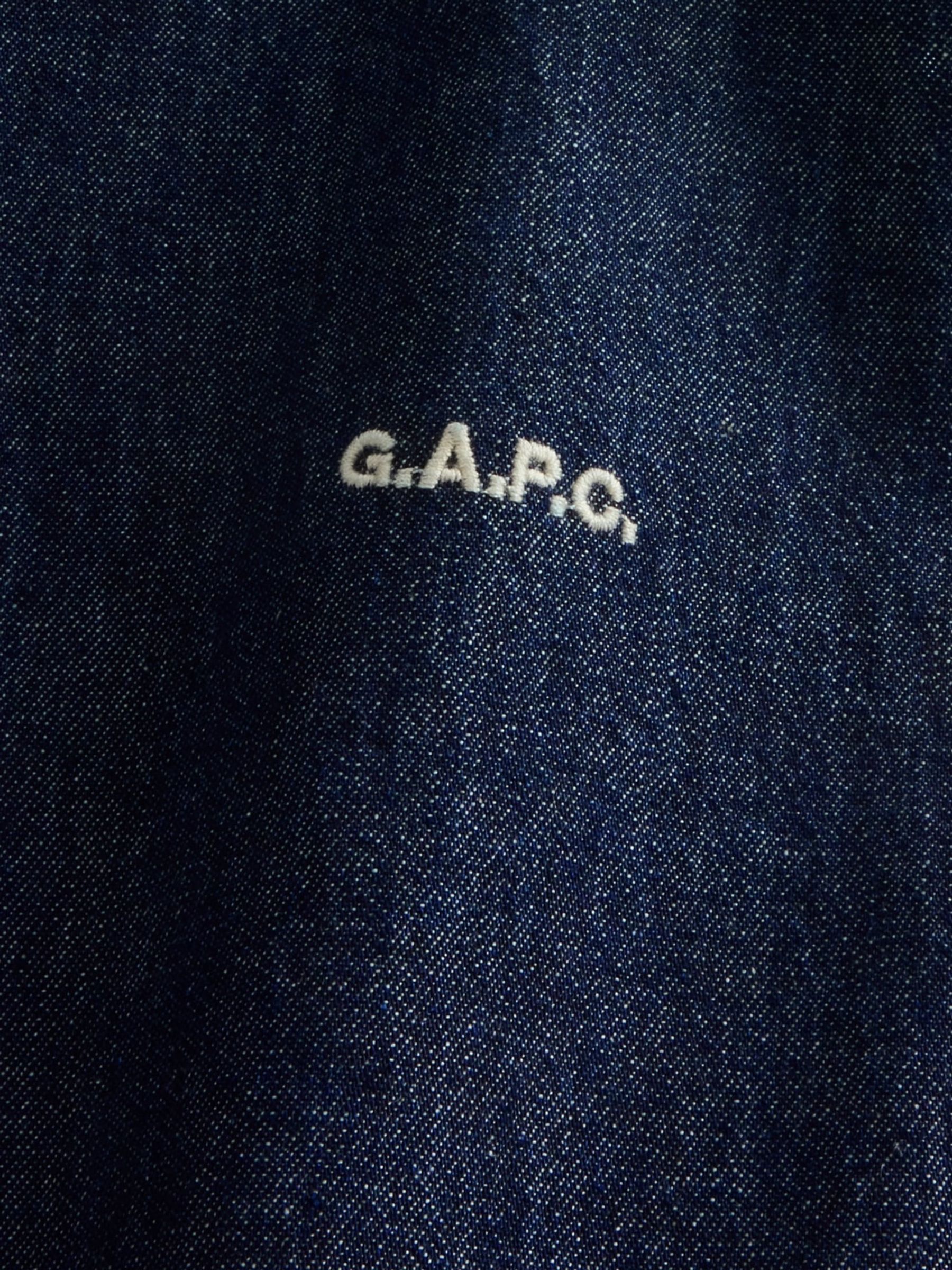 Gap x A.P.C. Dark Wash Denim Relaxed Shirt - Image 6 of 7
