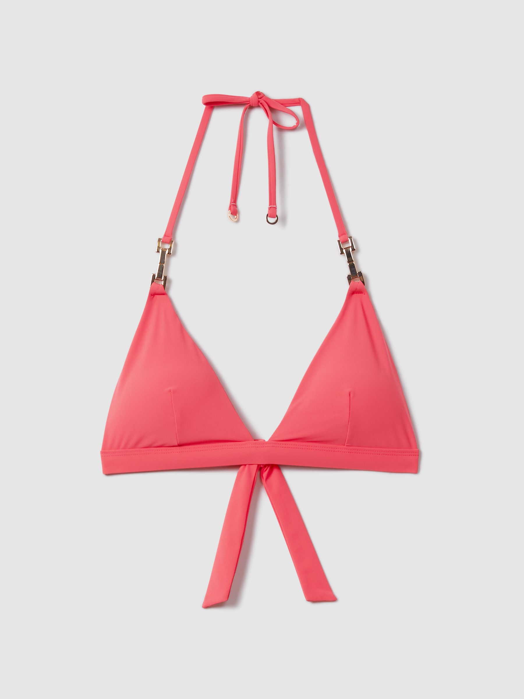 Mid Rise Bikini Bottoms in Coral - Image 2 of 6