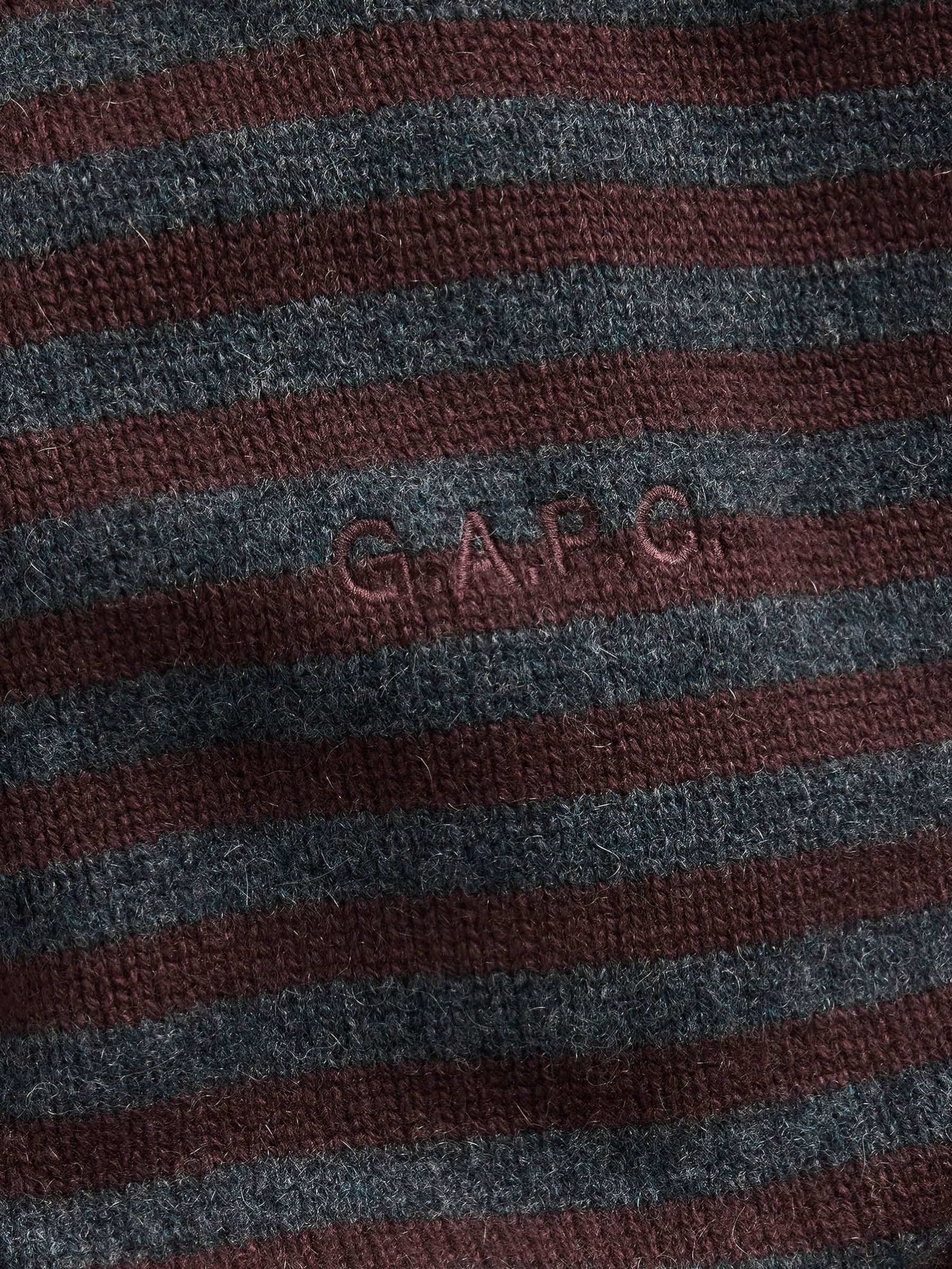 Gap x A.P.C. Brown Stripe Cashmere Jumper - Image 6 of 7